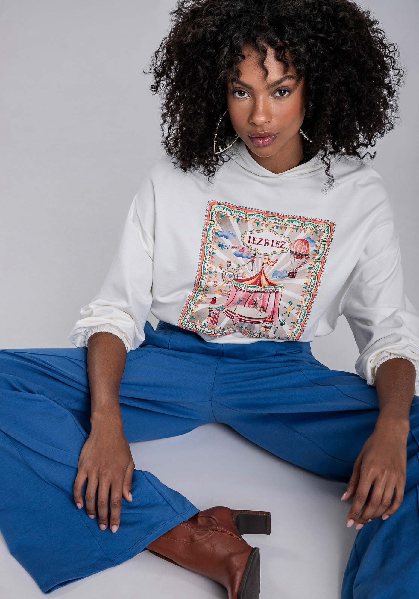 Cal&ccedil;a Reta Molecotton Cintura M&eacute;dia, AZUL TINKER, large.