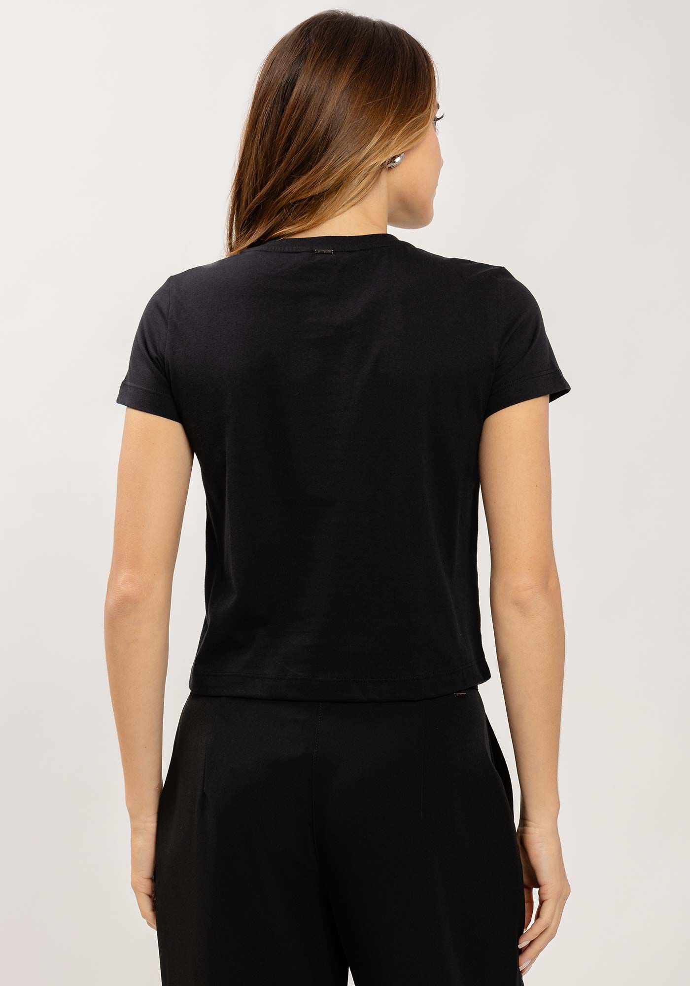 T-shirt em Malha Prime com M&aacute;xi Strass, , large.