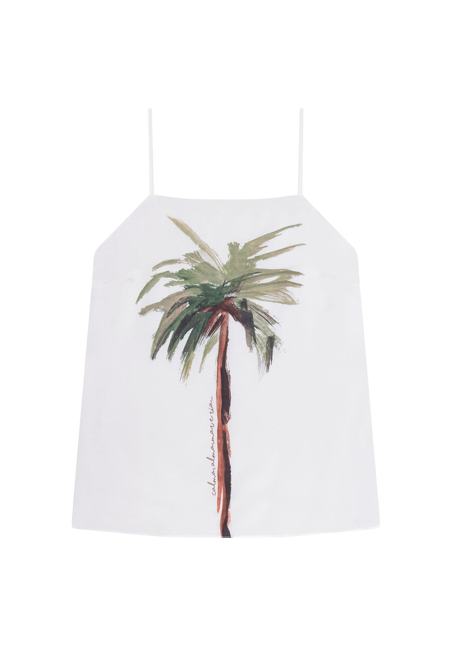 Blusa com Alças Estampa, . Blusa com Alças Estampa, , large.