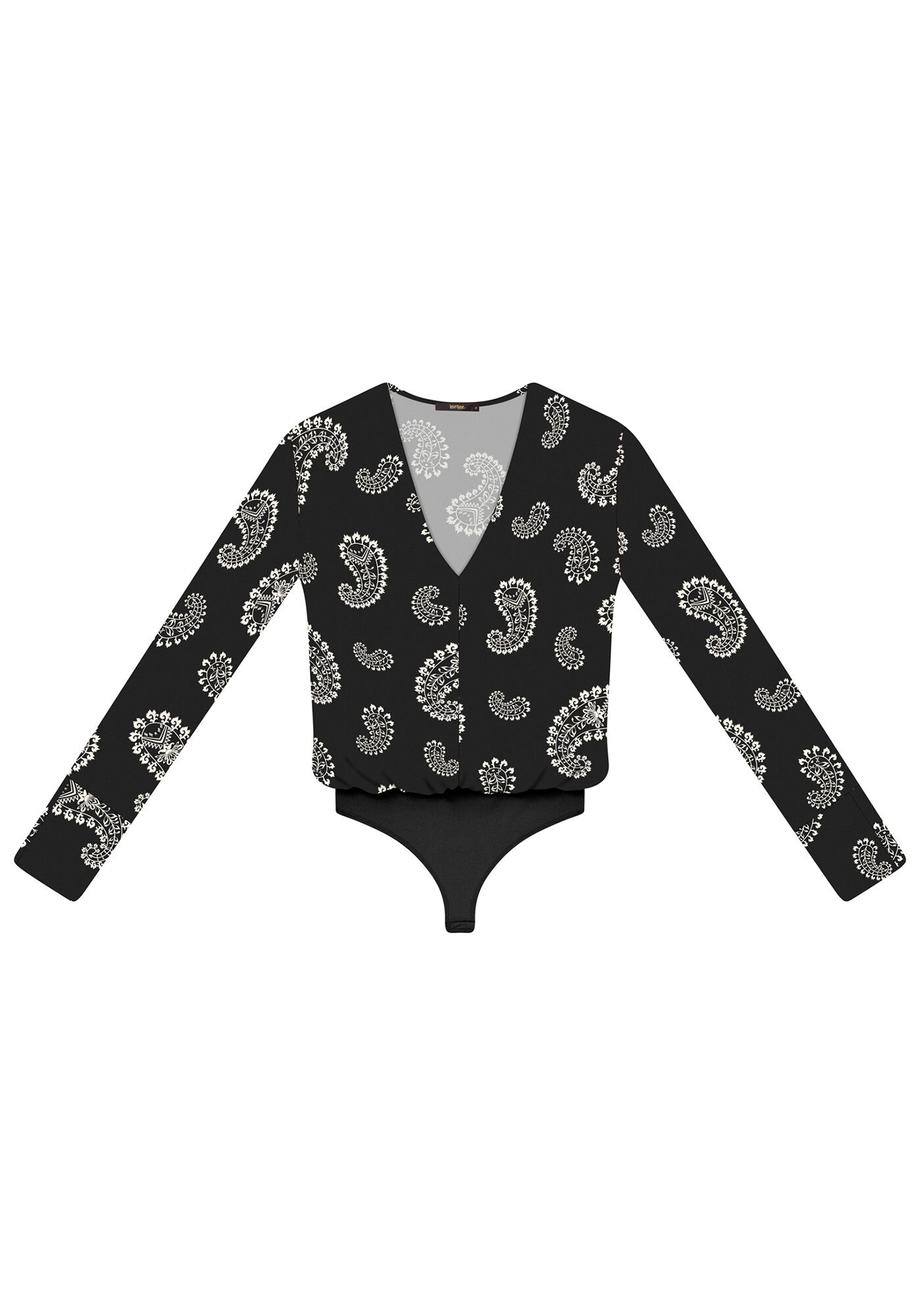 Body Manga Longa Estampado, , large.