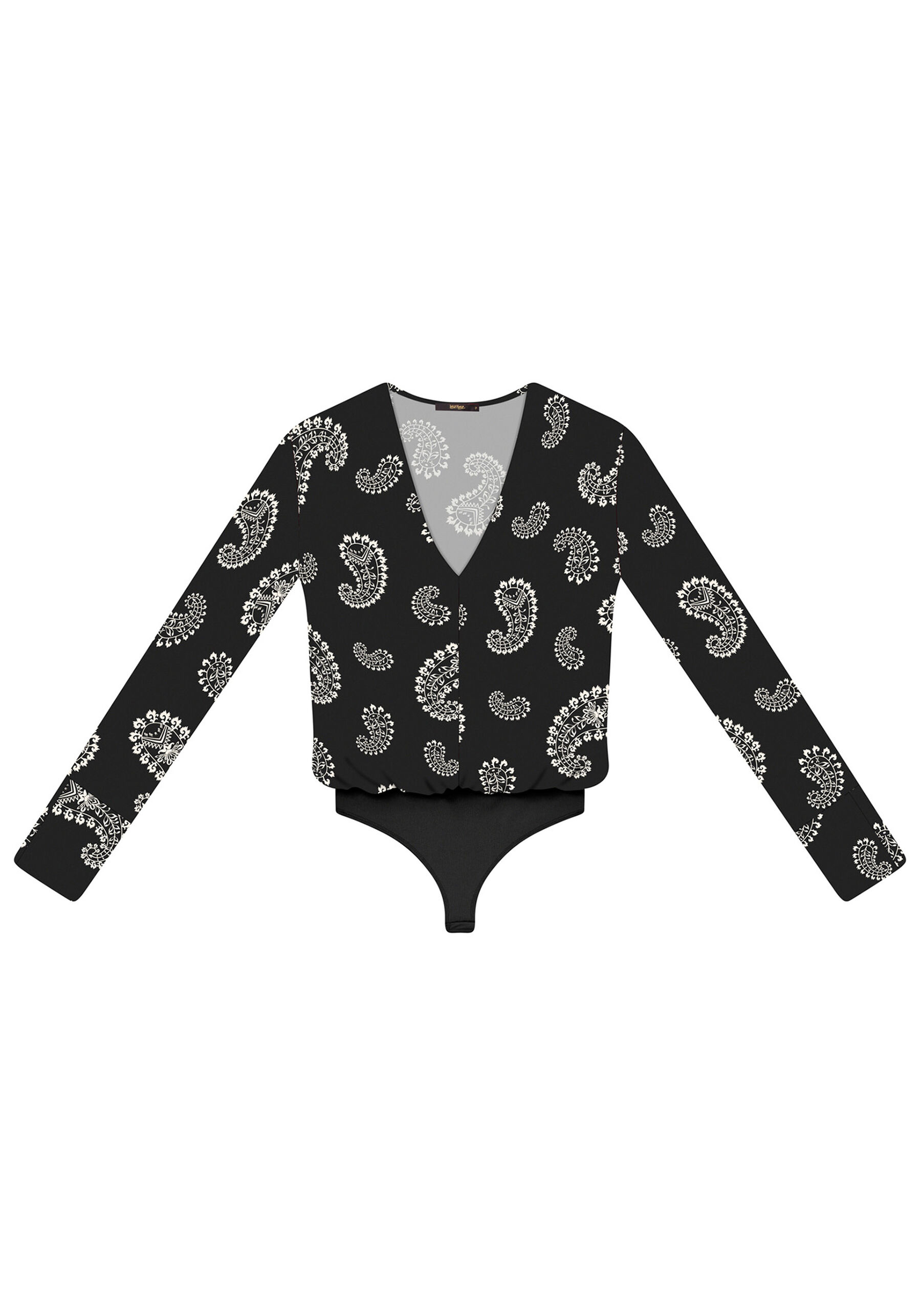 Body Manga Longa Estampado, . Body Manga Longa Estampado, , large.