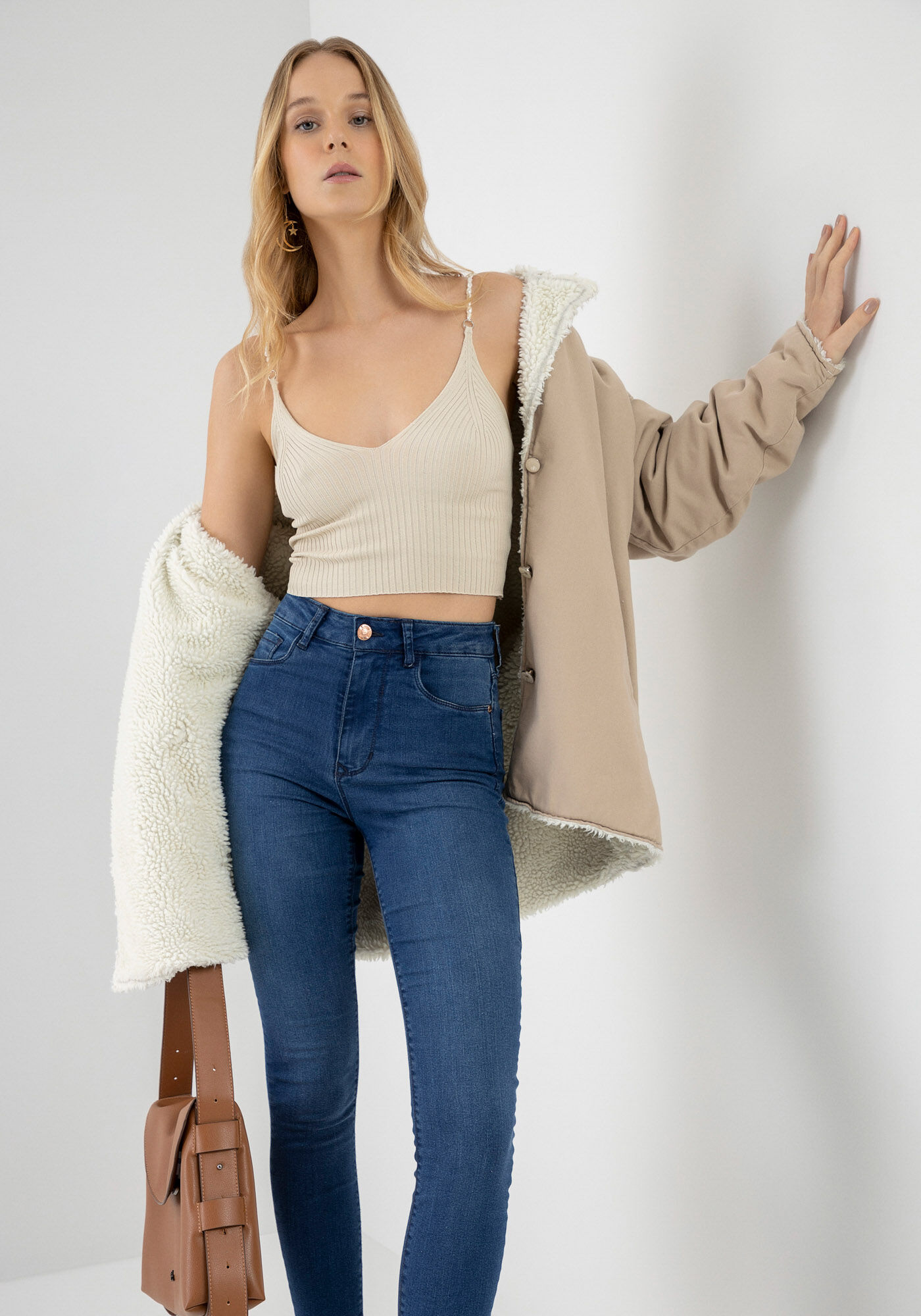 Cal&ccedil;a Jeans Skinny Super Alta Sustent&aacute;vel, , large.