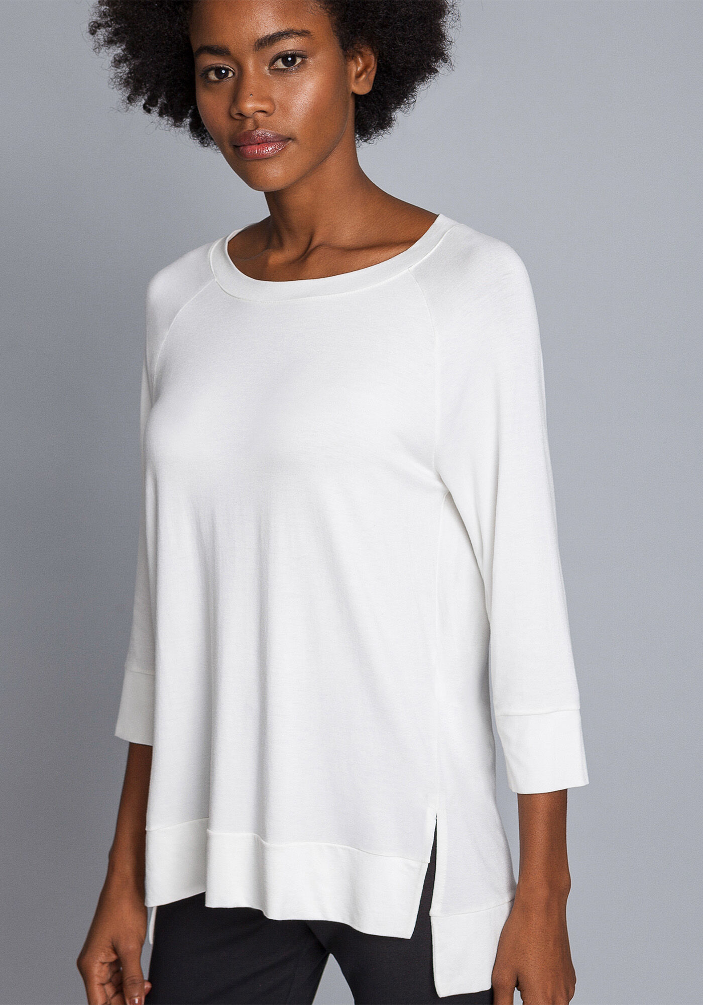 Blusa Mangas 3/4 B&aacute;sica, , large.