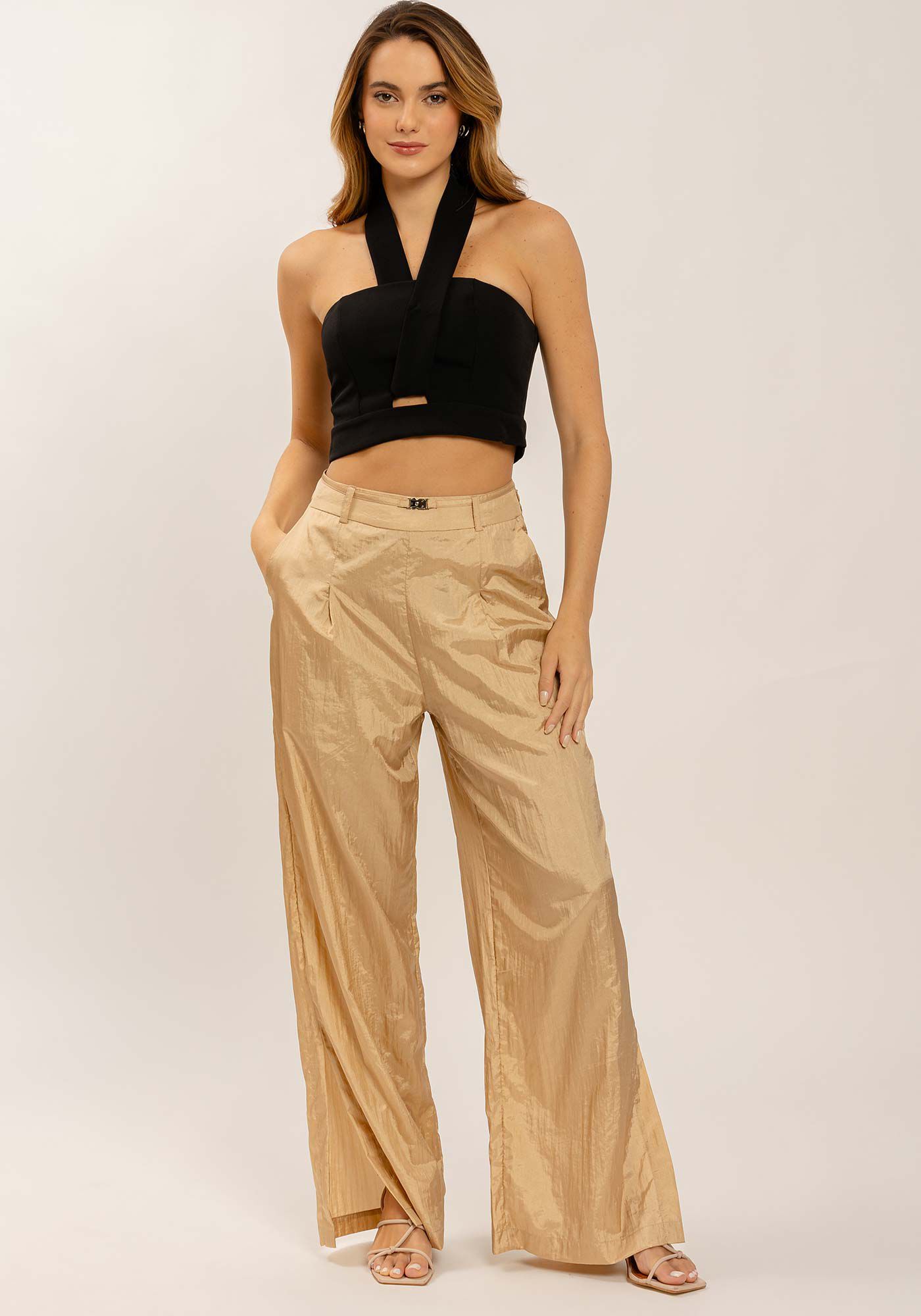 Top Frente &Uacute;nica com Al&ccedil;as Transpassadas, , large.