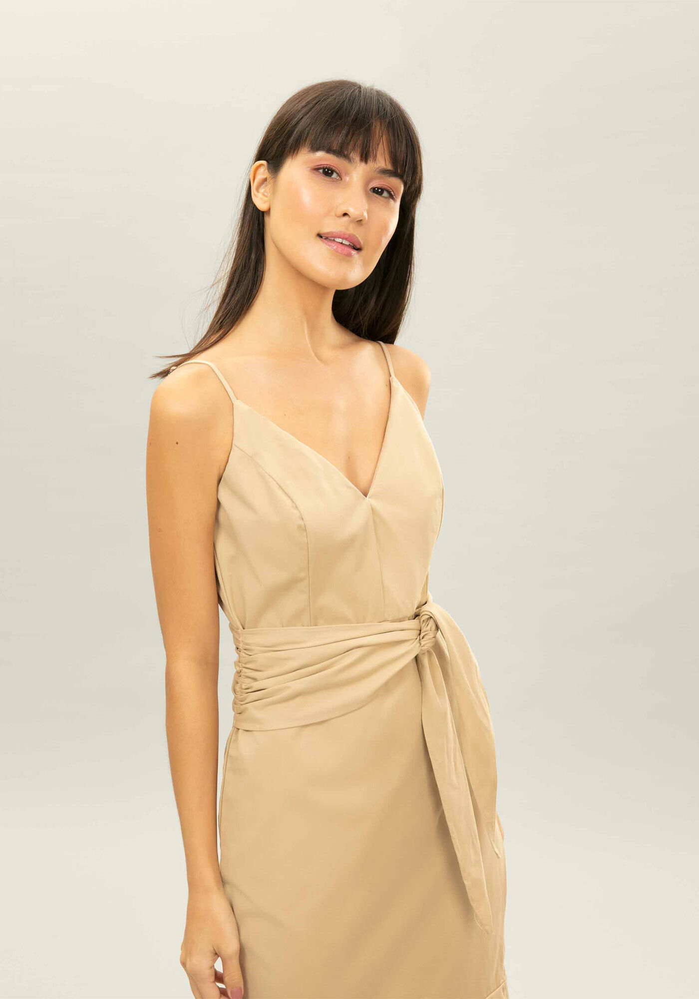 Vestido M&iacute;di Babado Cinto, , large.