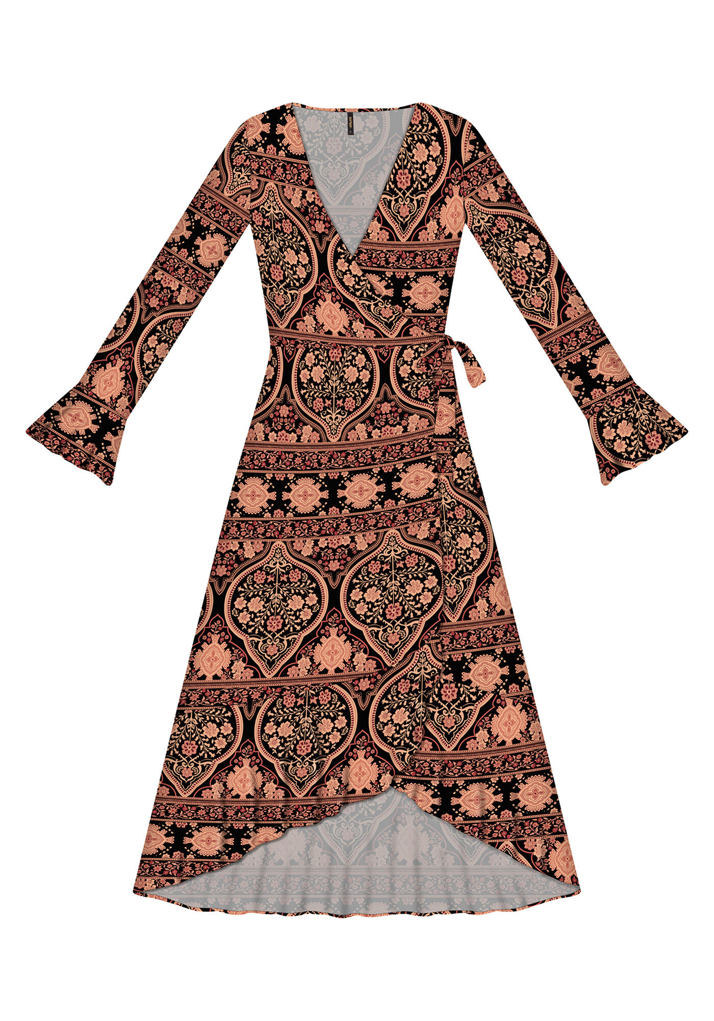 Vestido M&iacute;di Envelope Tecido, , large.