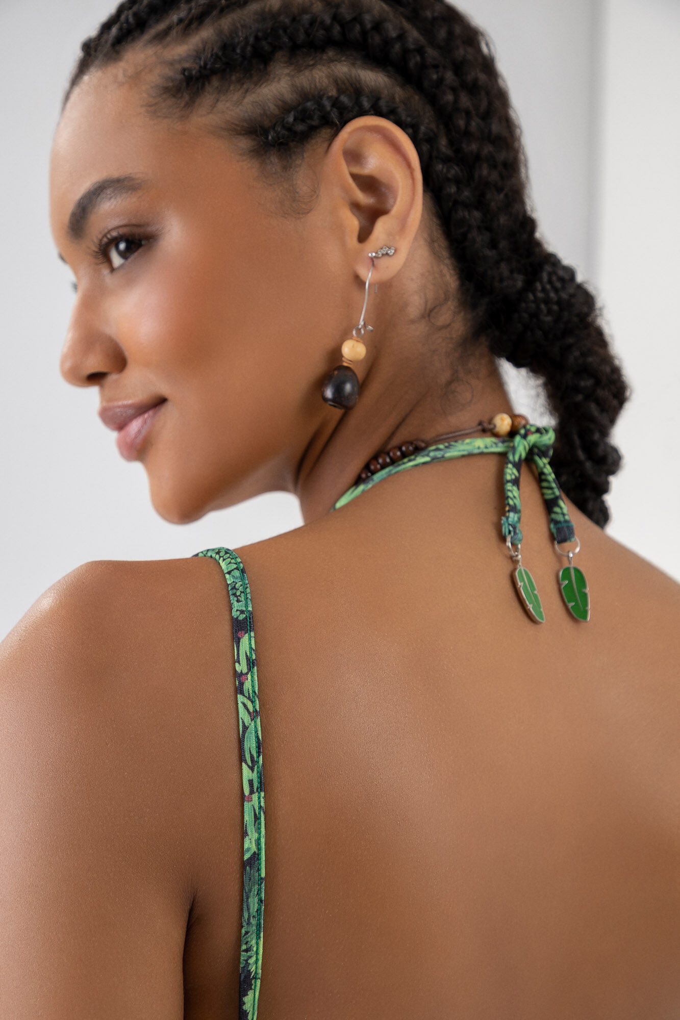 Top Biqu&iacute;ni Meia Ta&ccedil;a Estampado com Amarra&ccedil;&atilde;o, , large.