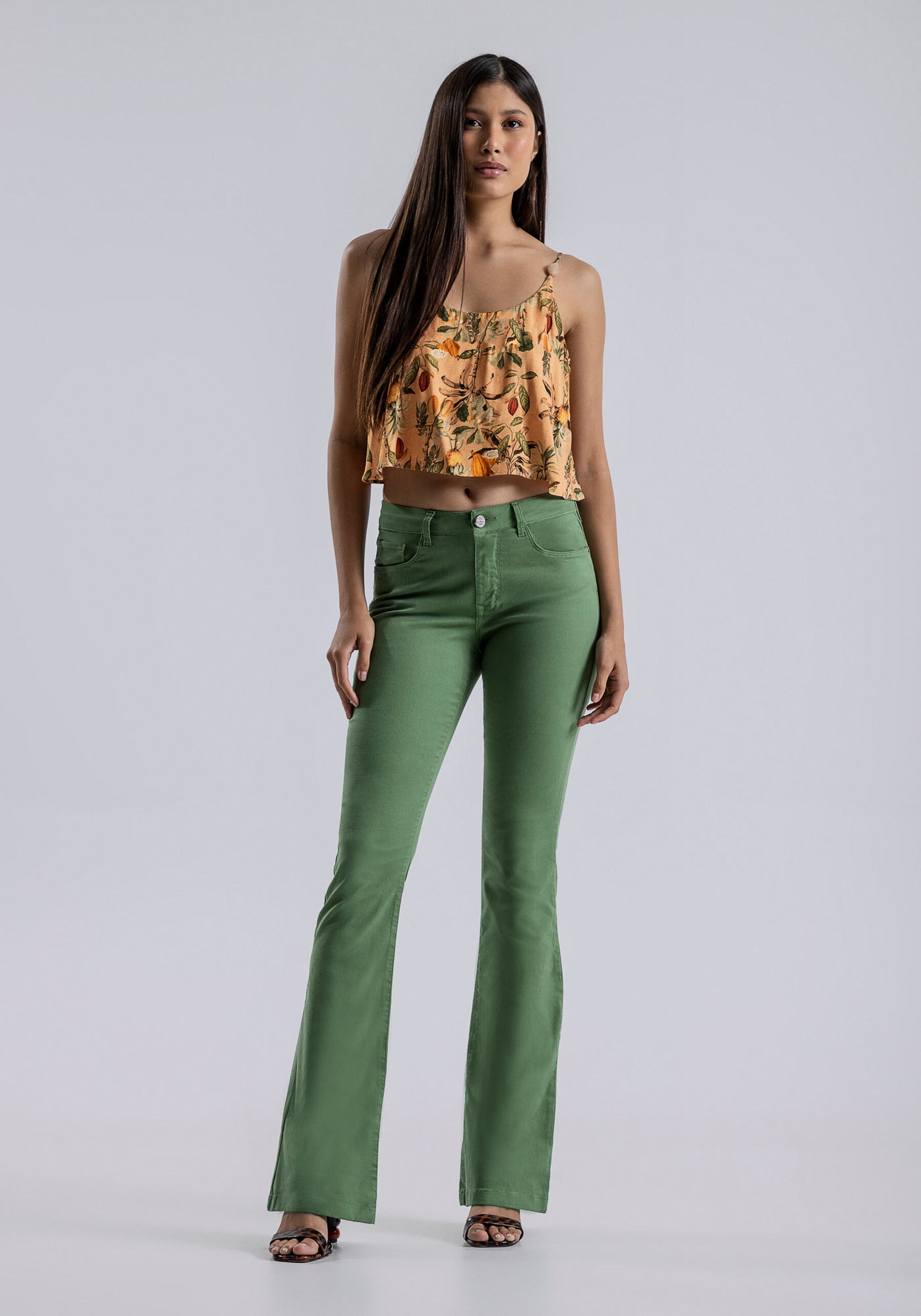 Blusa com Alças Cropped Estampada, . Blusa com Alças Cropped Estampada, , large.