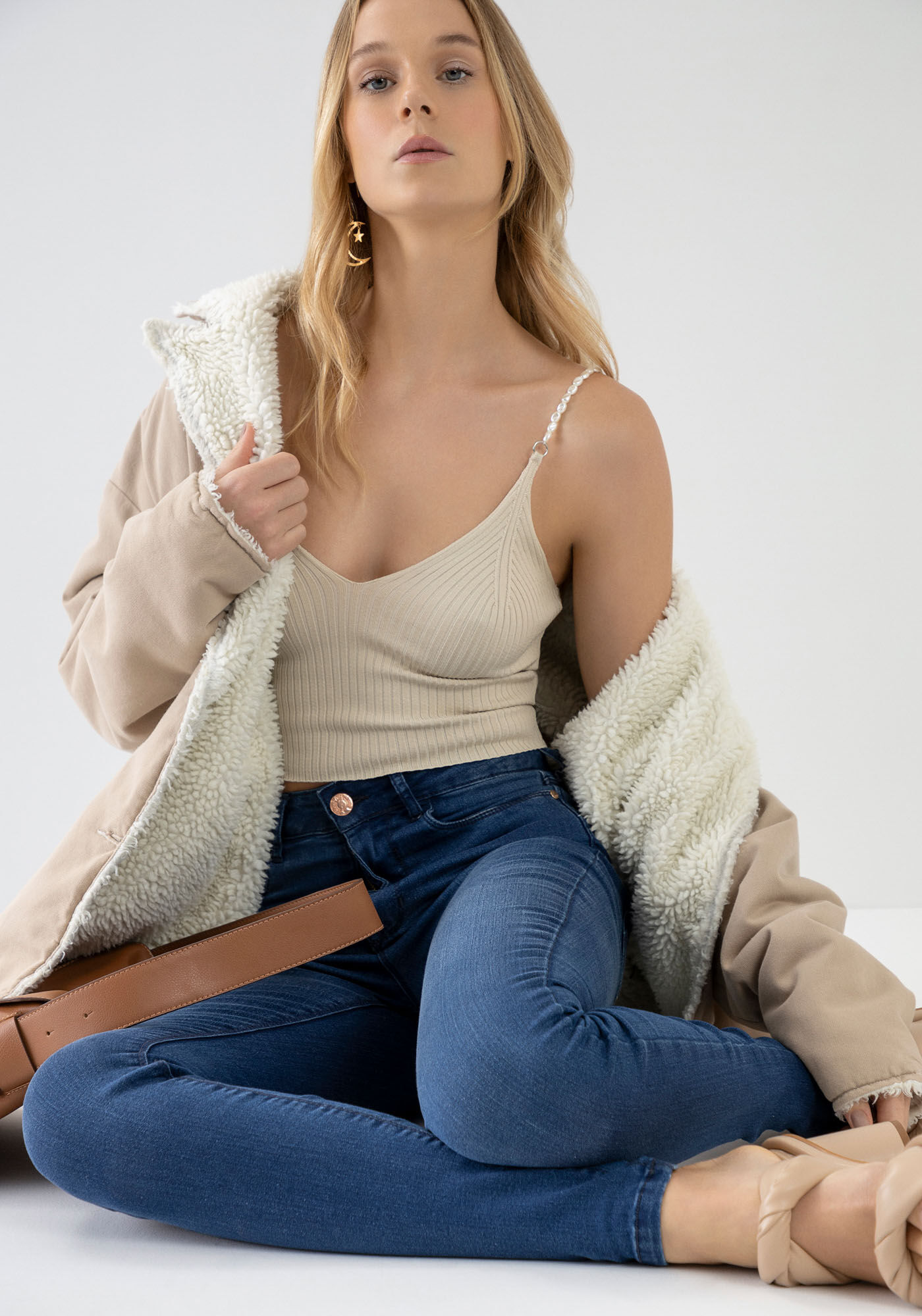 Cal&ccedil;a Jeans Skinny Super Alta Sustent&aacute;vel, , large.