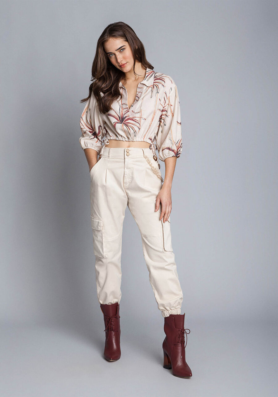 Blusa Cropped Linho Estampa, . Blusa Cropped Linho Estampa, , large.