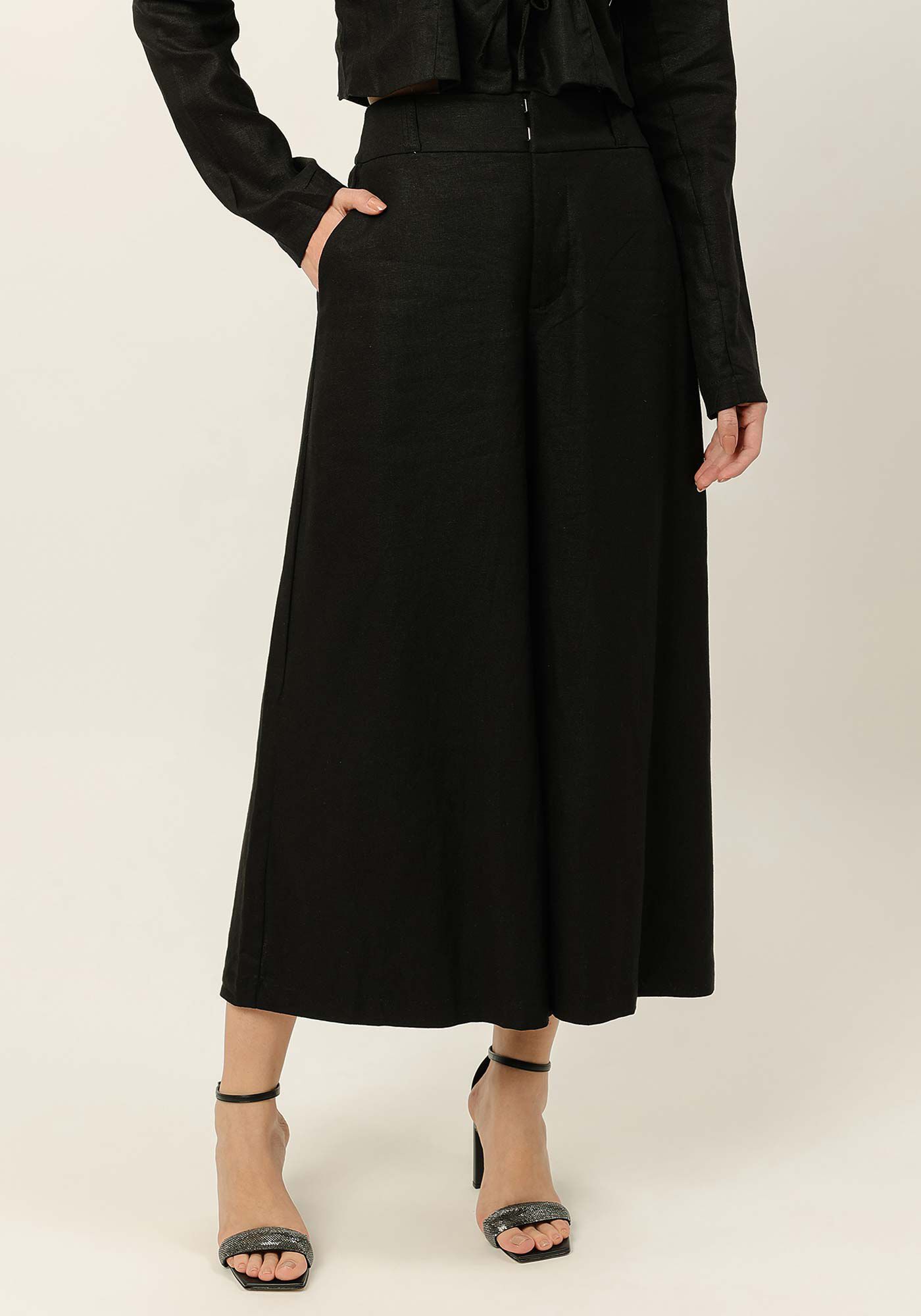 Cal&ccedil;a Pantacourt em Linho, , large.