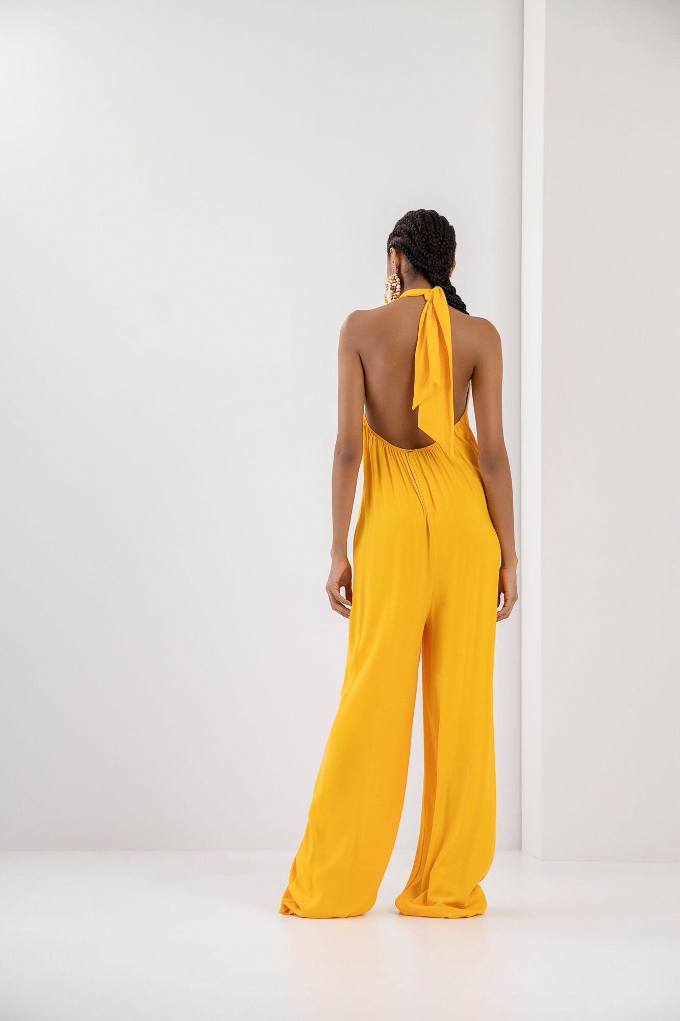 Macac&atilde;o Longo Frente &Uacute;nica em Crepe, , large.