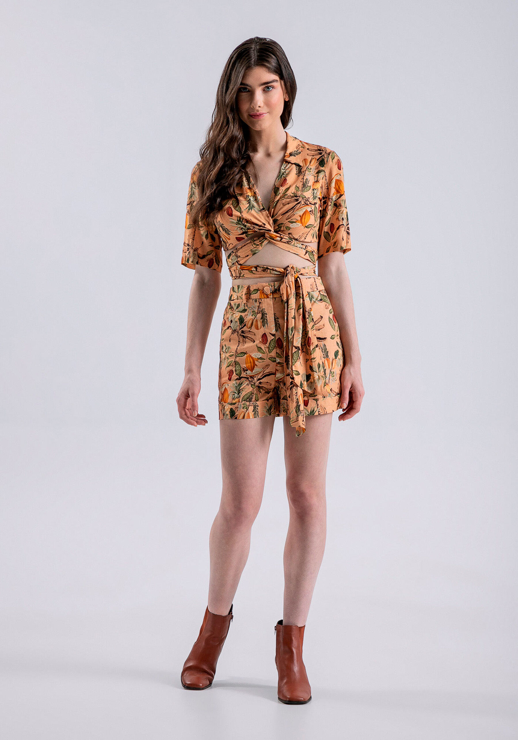 Blusa Cropped com Amarração Máxi, . Blusa Cropped com Amarração Máxi, , large.