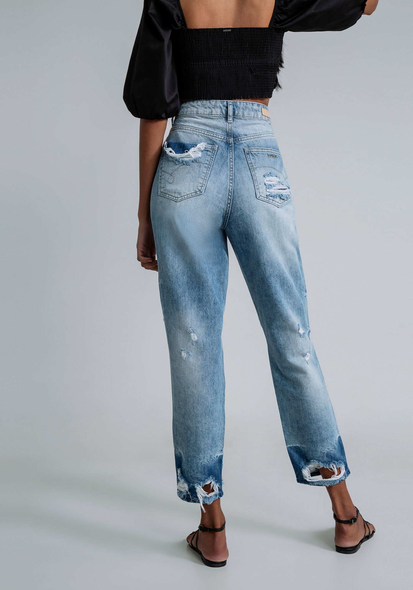 Cal&ccedil;a Jeans Mommy Destroyed, JEANS, large.