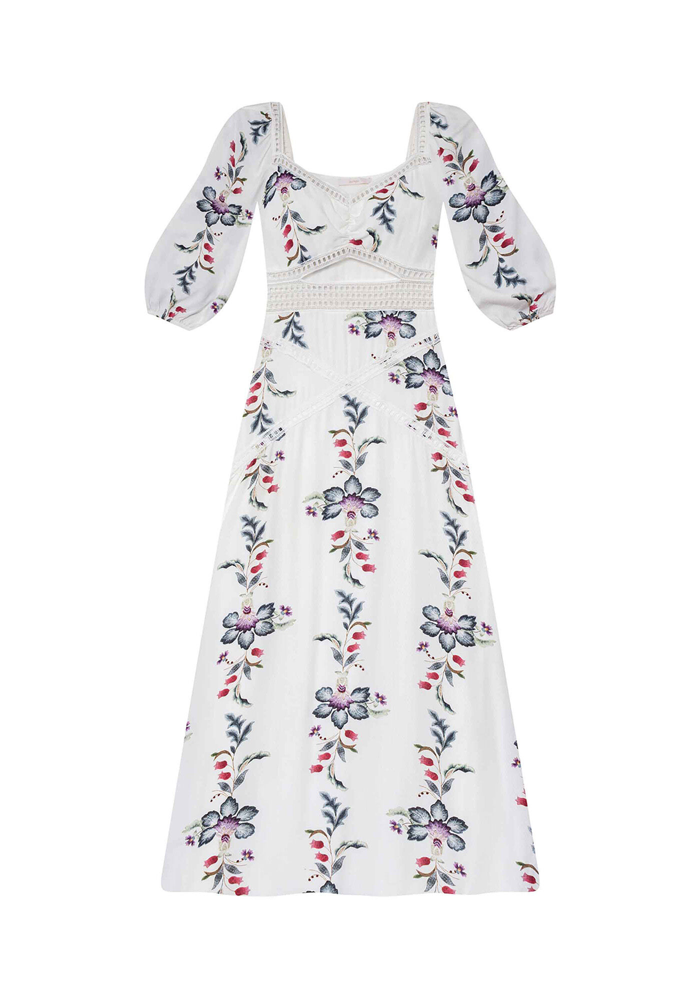 Vestido Tecido Rayon Stars Longo Ornamental, , large.