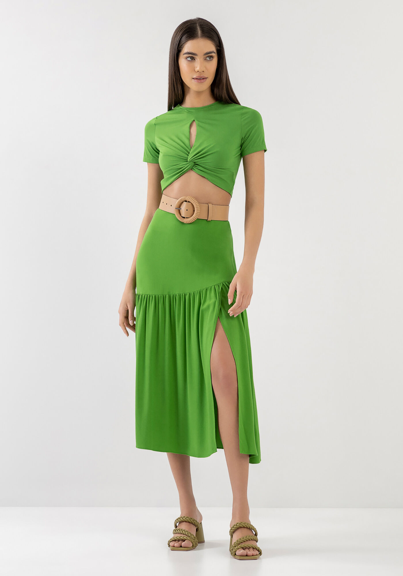 Blusa Cropped com Detalhe Tor&ccedil;&atilde;o, , large.