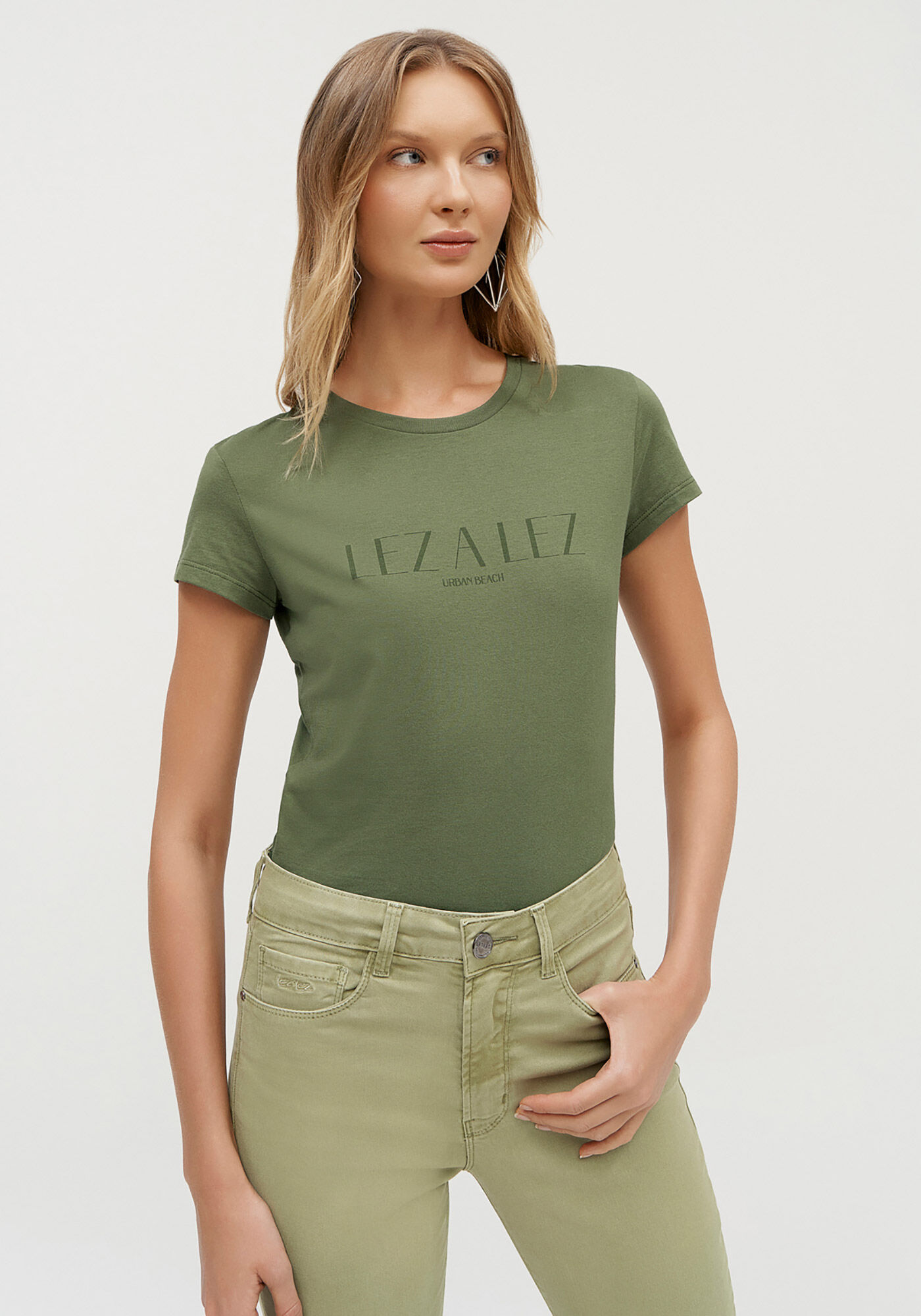 T-shirt em Malha com Estampa Lez a Lez, , large.