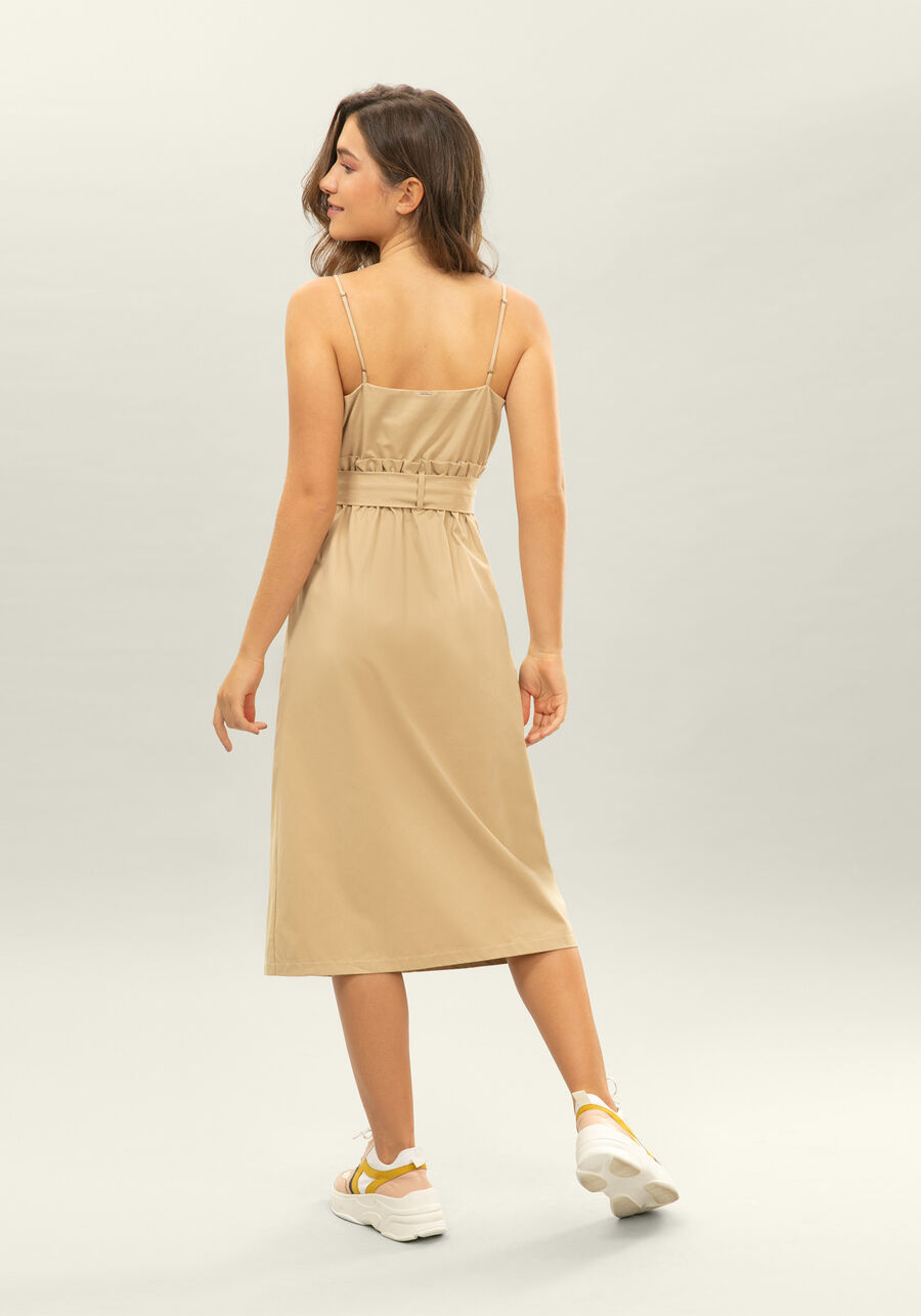 Vestido com Alças Mídi Cinto, . Vestido com Alças Mídi Cinto, , large.