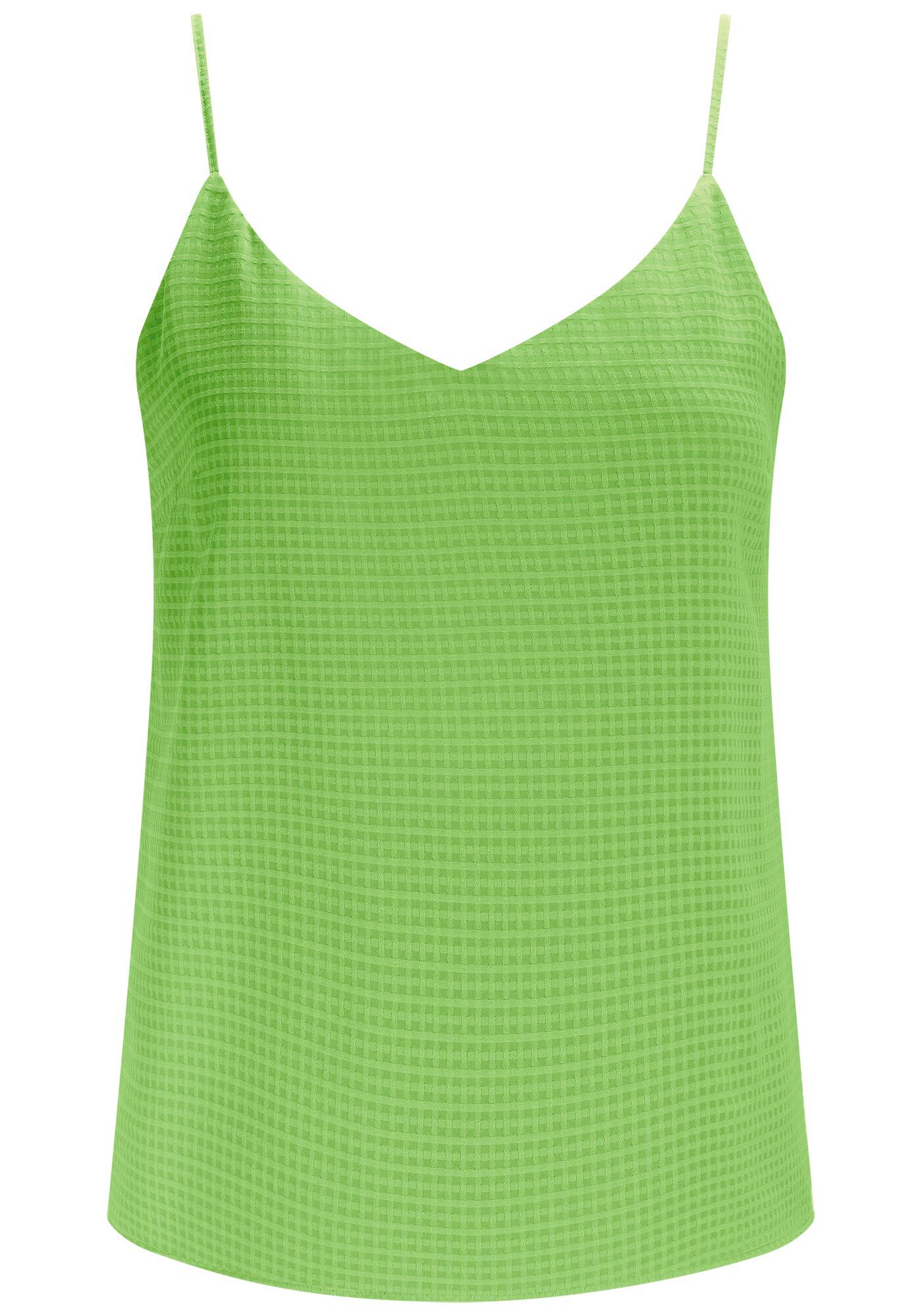 Blusa com Al&ccedil;as em Tecido Maquinetado, , large.