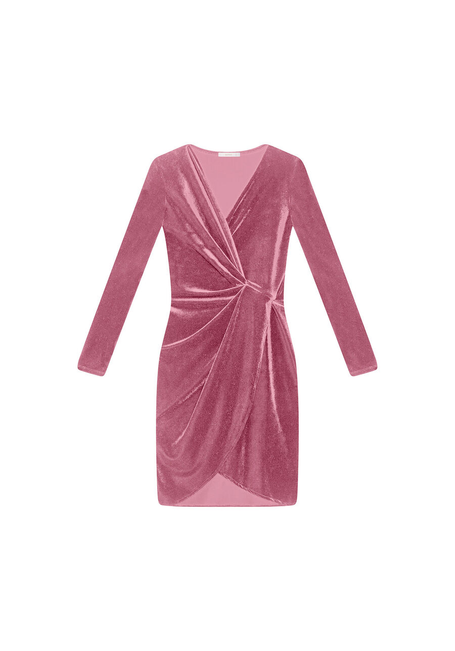 Vestido Manga Longa Veludo, . Vestido Manga Longa Veludo, , large.