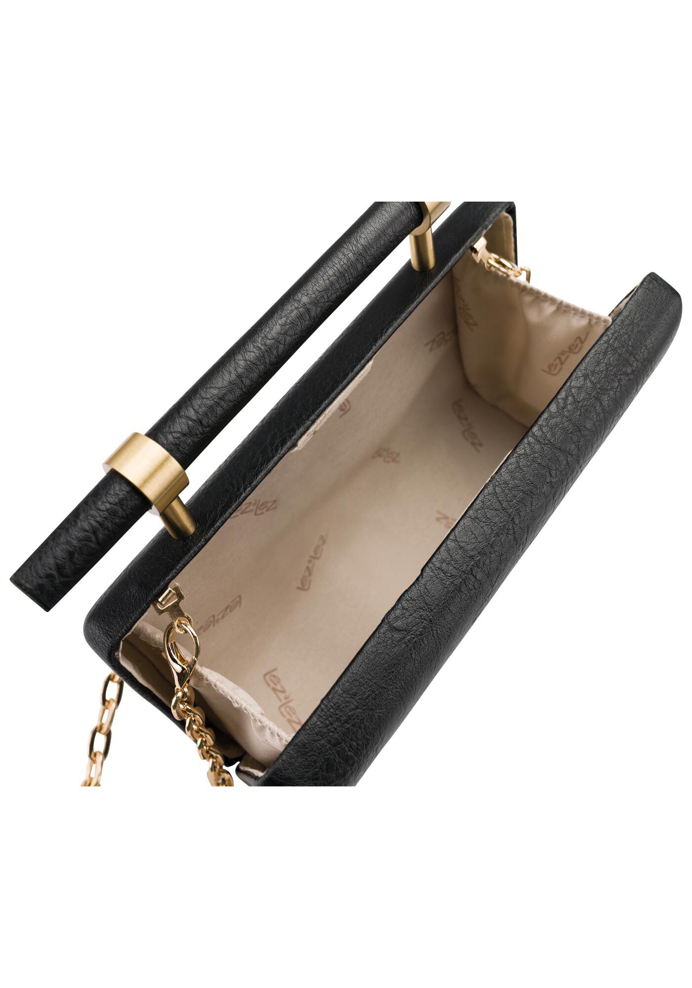 Bolsa Feminina Pequena Com Al&ccedil;a Corrente, PRETO, large.