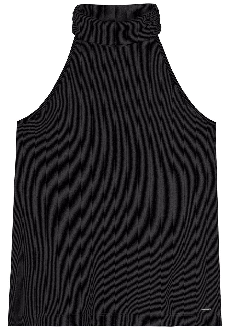 Blusa Sem Mangas De Gola Alta Com Fios De Lurex, . Blusa Sem Mangas De Gola Alta Com Fios De Lurex, , large.