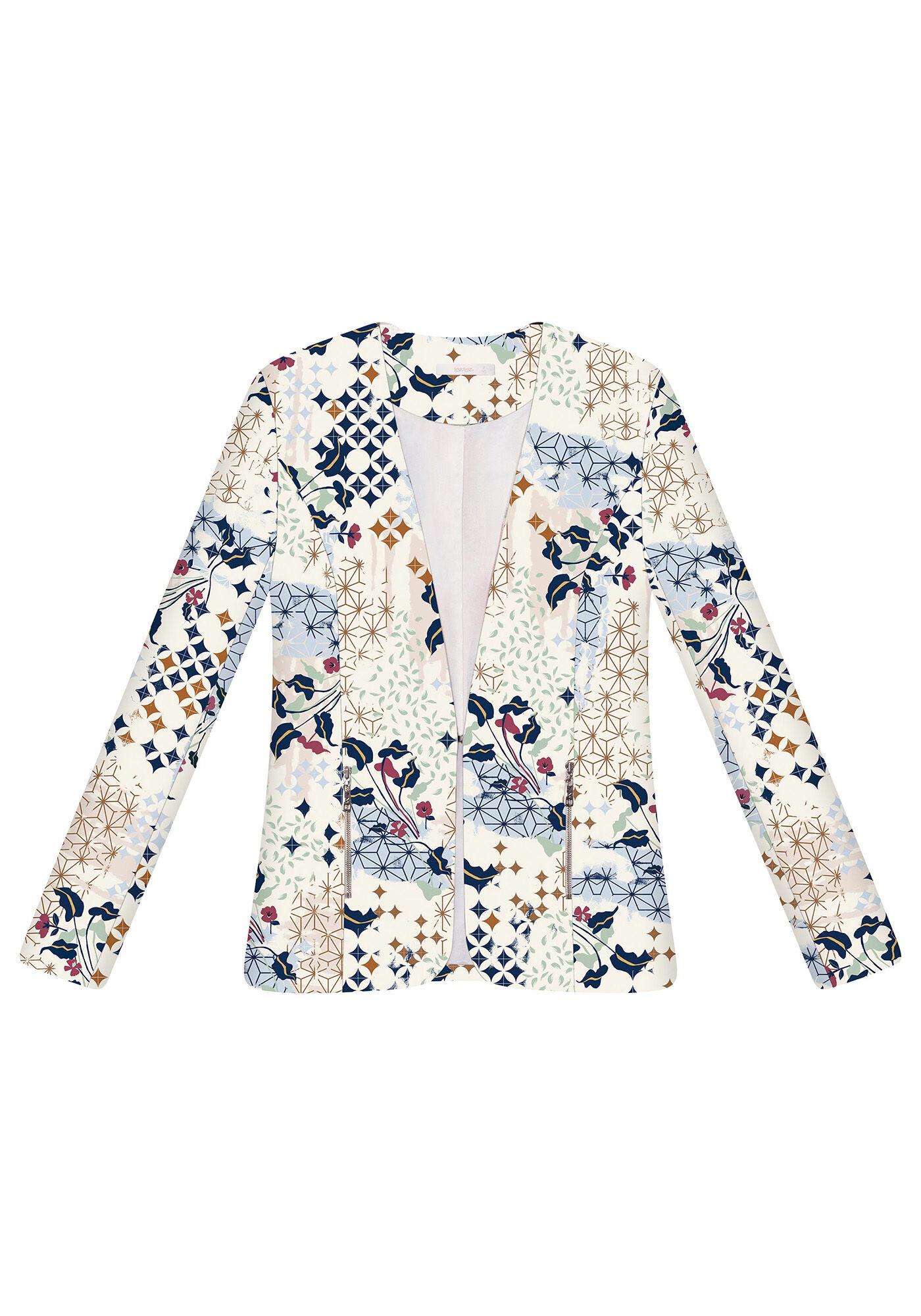 Blazer Manga Longa Estampa, PARK, large.