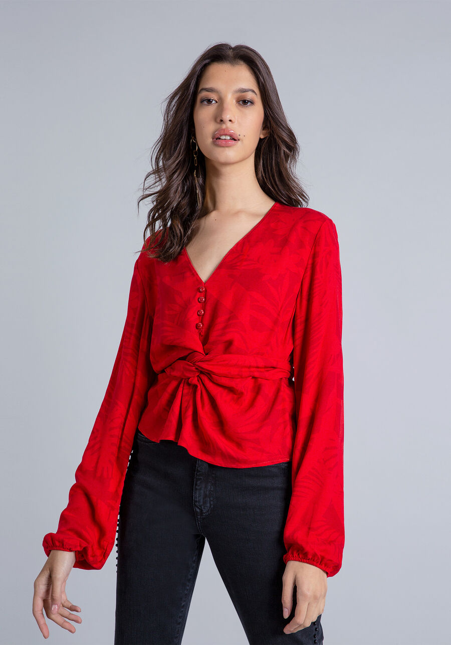 Blusa Recorte Transpassado, . Blusa Recorte Transpassado, , large.