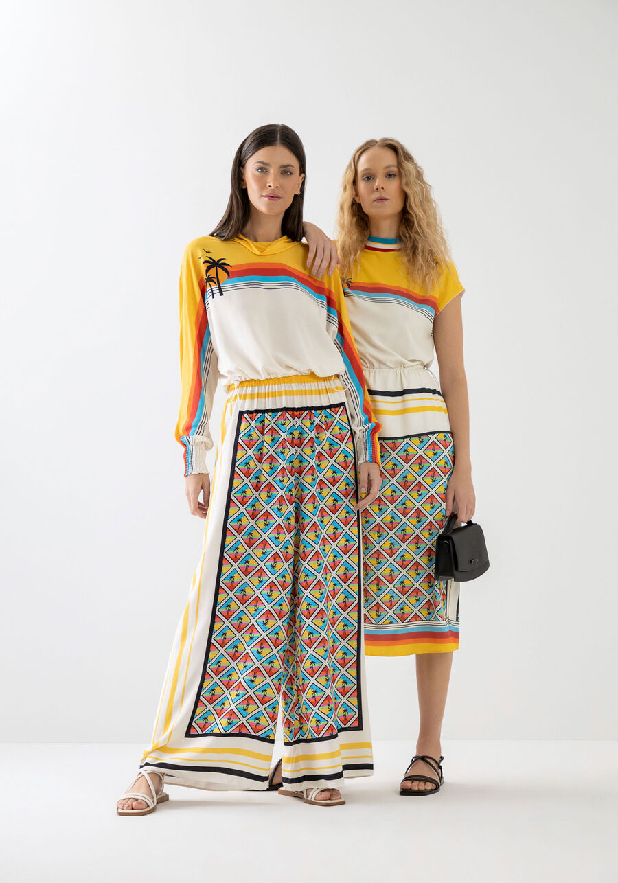 Blusa Estampada em Viscose com Regulador, . Blusa Estampada em Viscose com Regulador, , large.