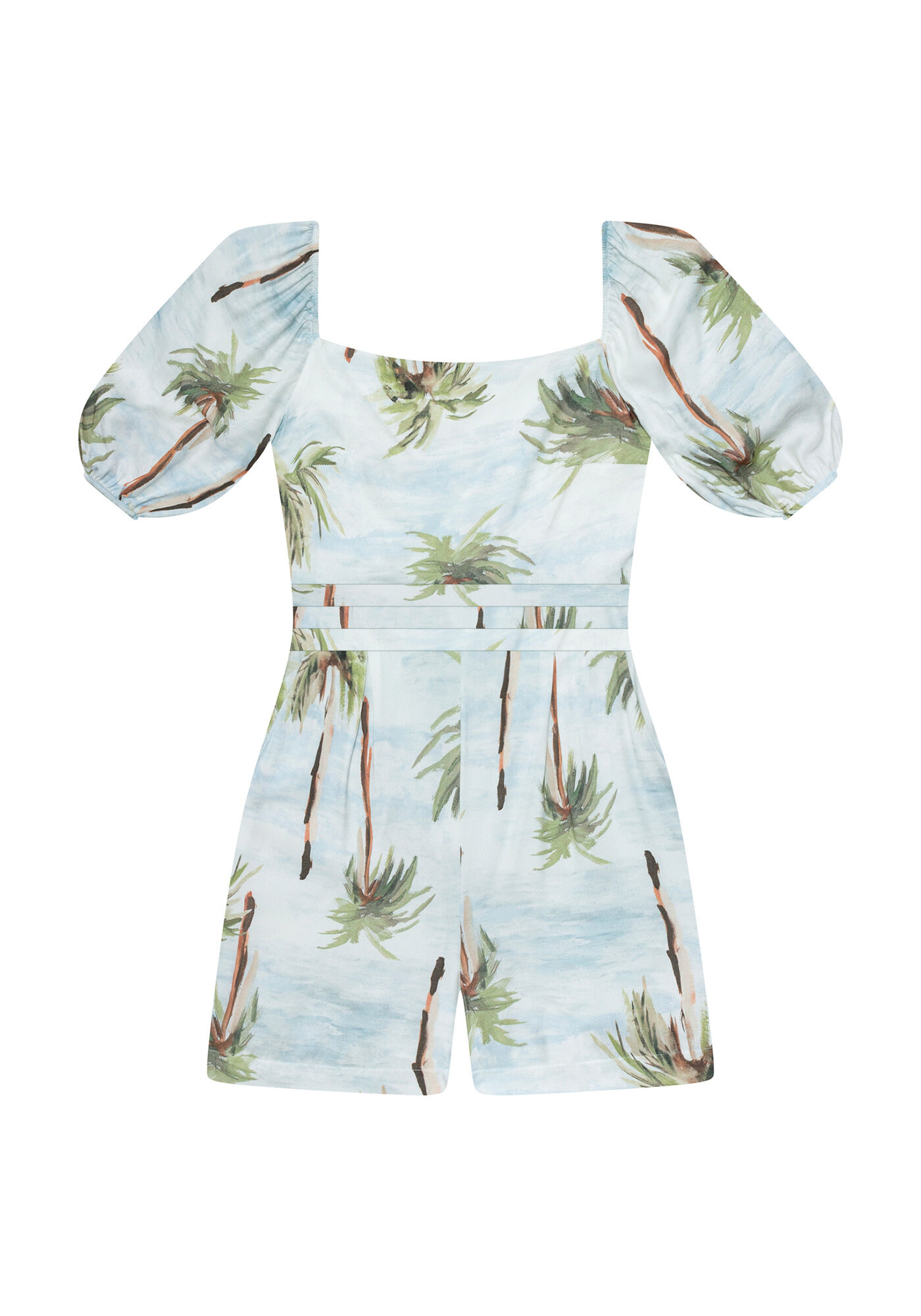 Macac&atilde;o Curto Manga Bufante Estampa, , large.