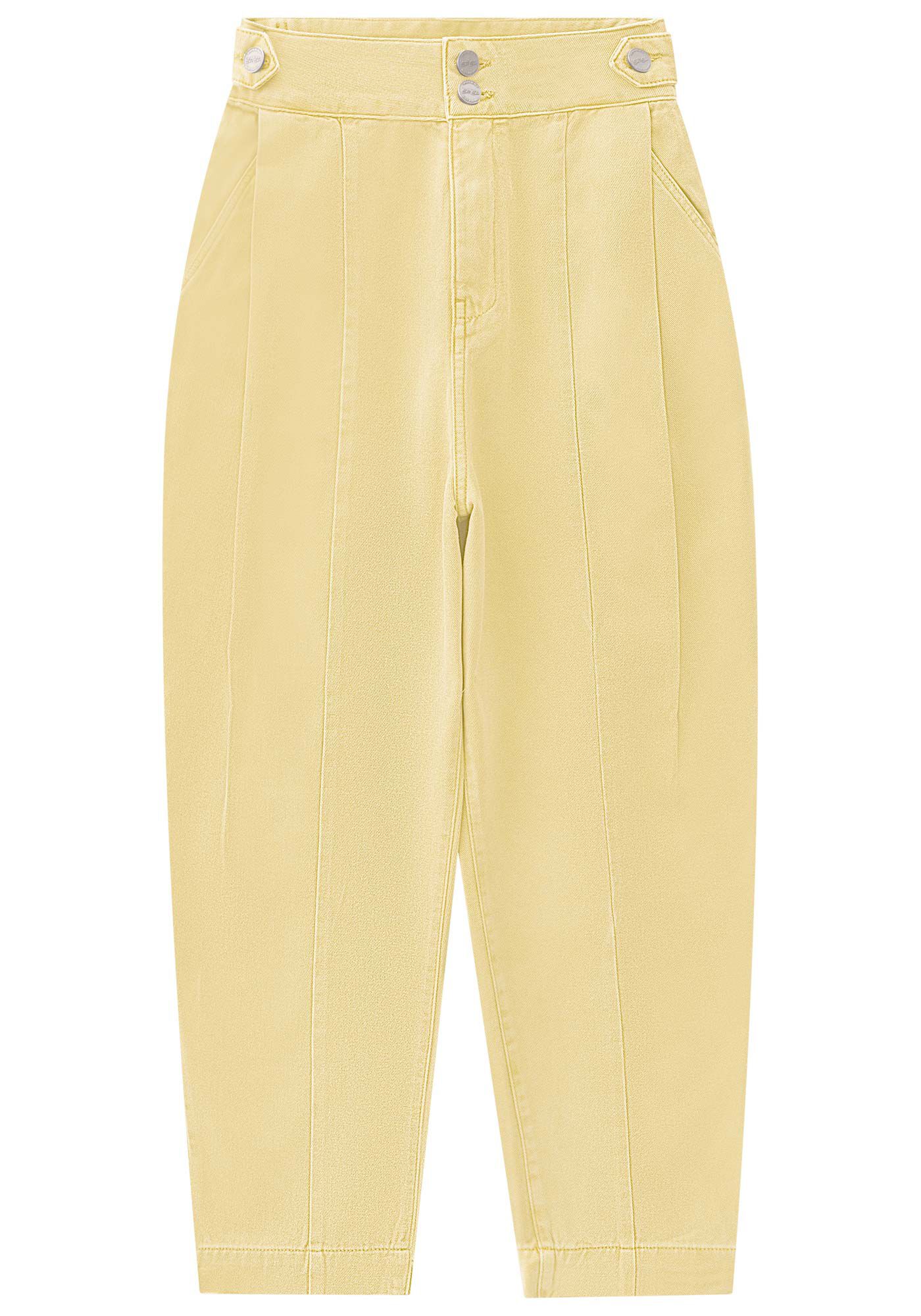 Cal&ccedil;a Sarja Alfaiataria Reta com Cintura Alta, , large.