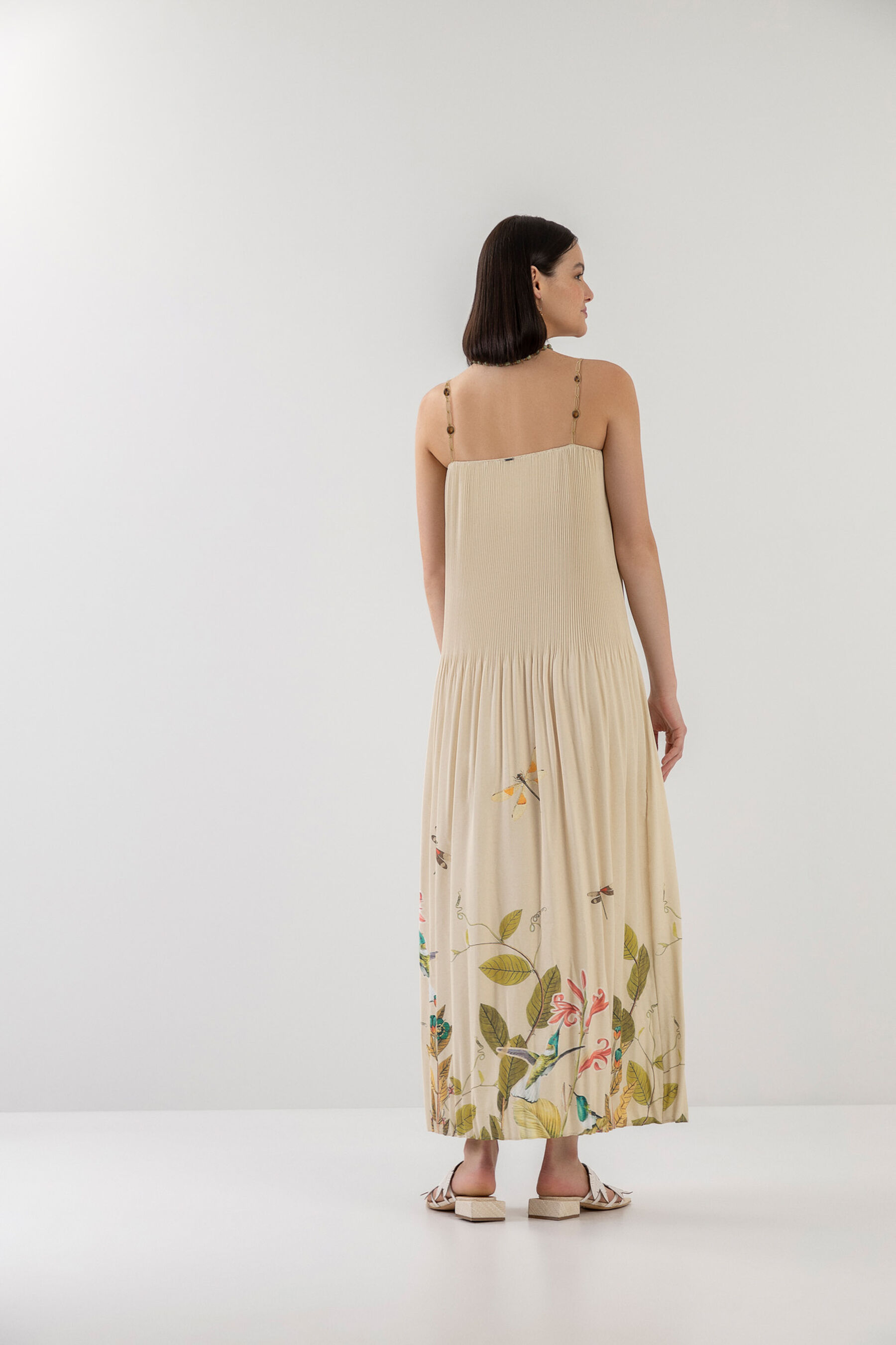 Vestido Midi Estampado Plissado, . Vestido Midi Estampado Plissado, , large.