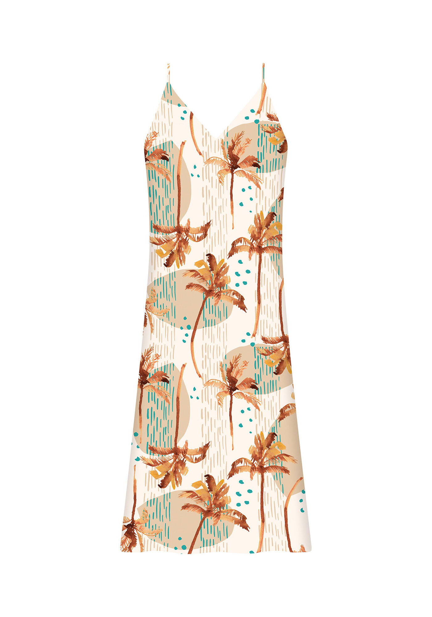 Vestido com Al&ccedil;as M&iacute;di Estampa, , large.