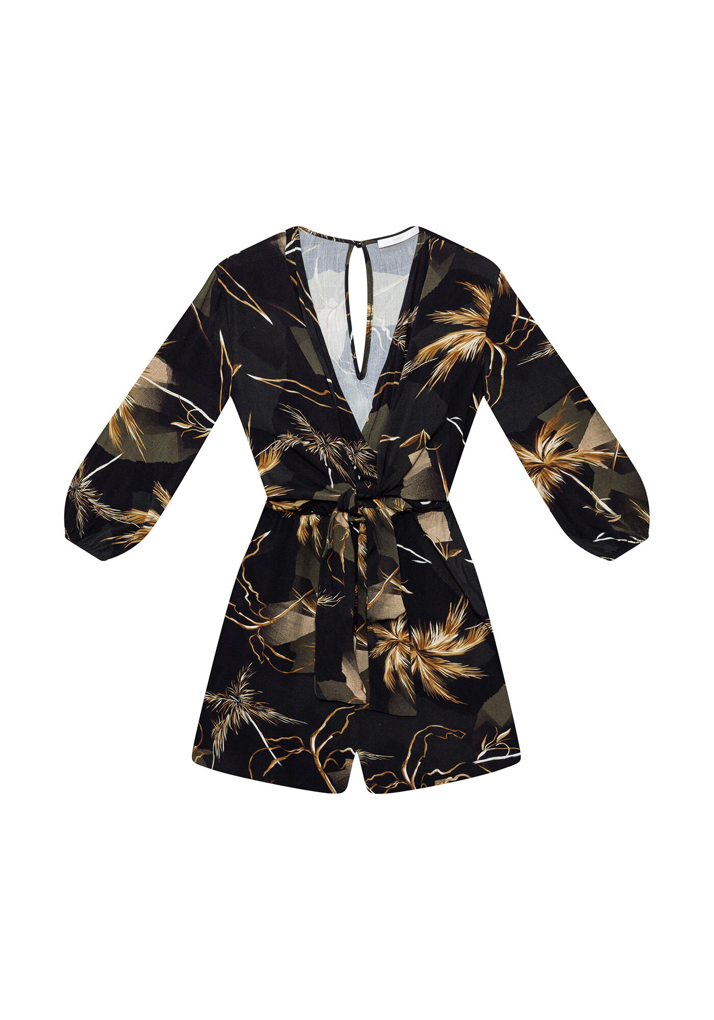 Macac&atilde;o Curto Manga 3/4 Transpasse, , large.