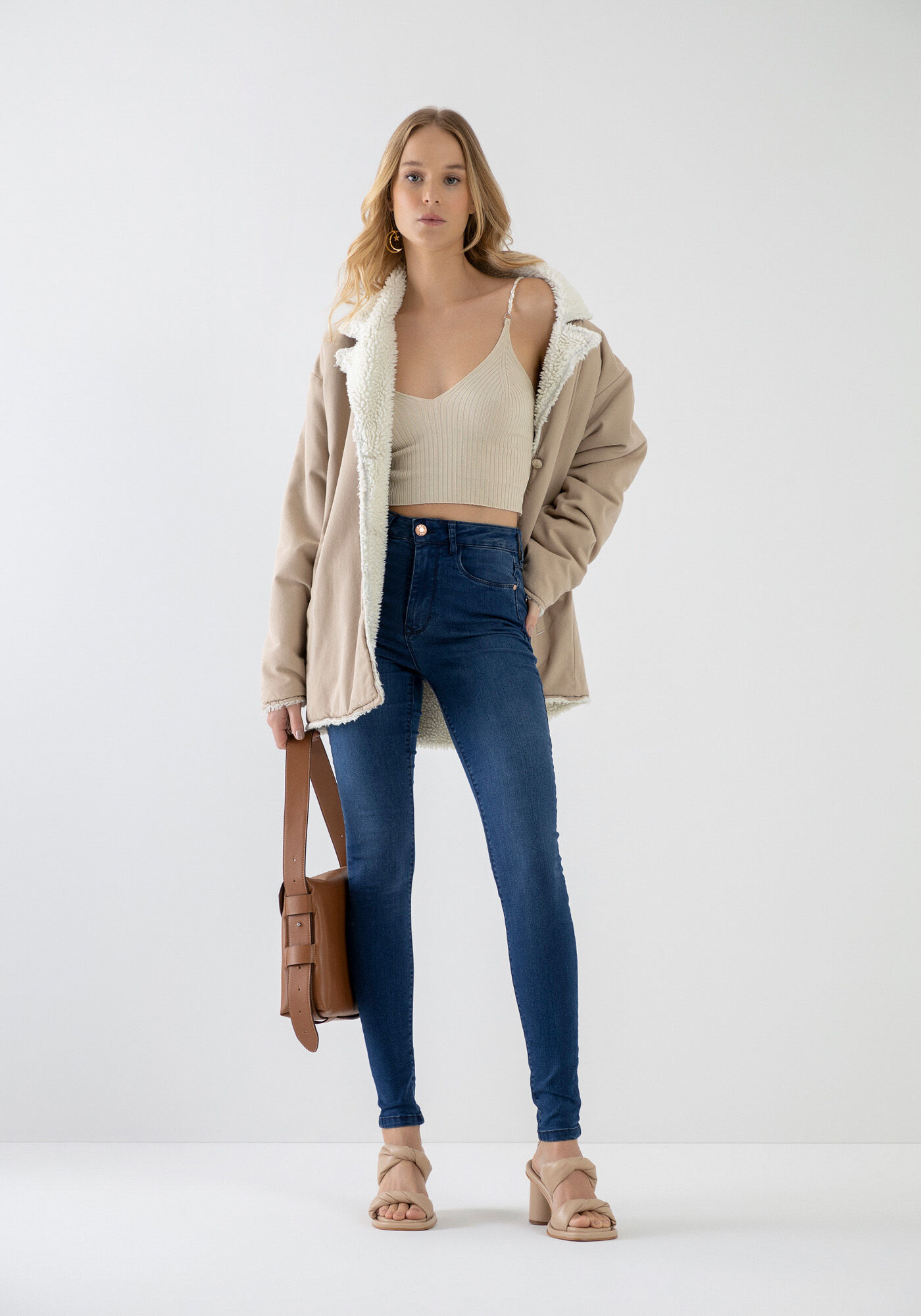 Cal&ccedil;a Jeans Skinny Super Alta Sustent&aacute;vel, , large.