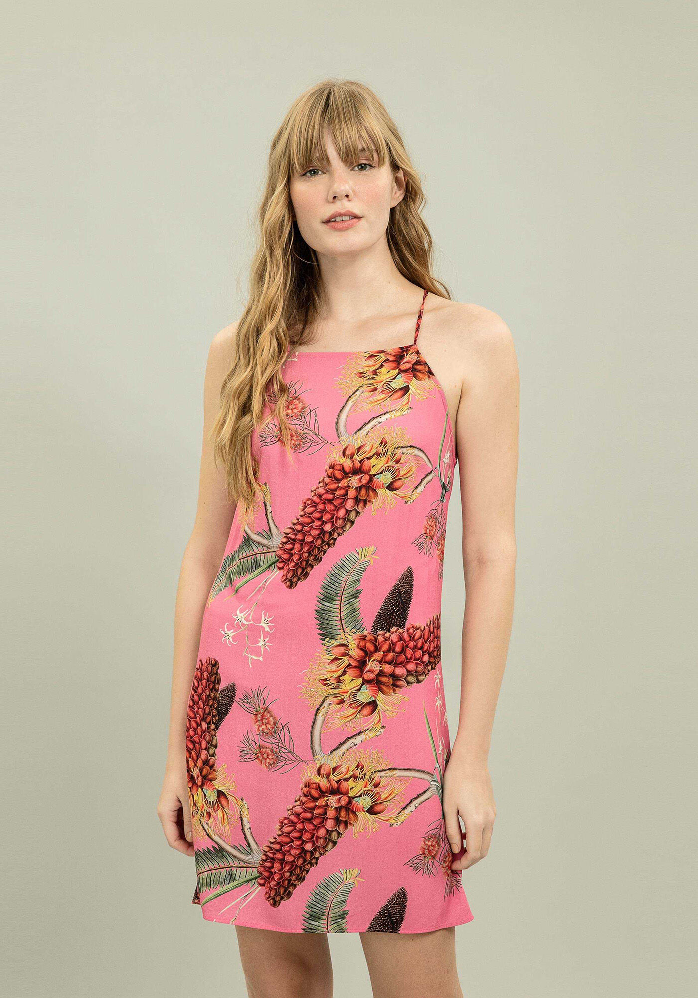 Vestido com Al&ccedil;as Estampa Pelican, , large.