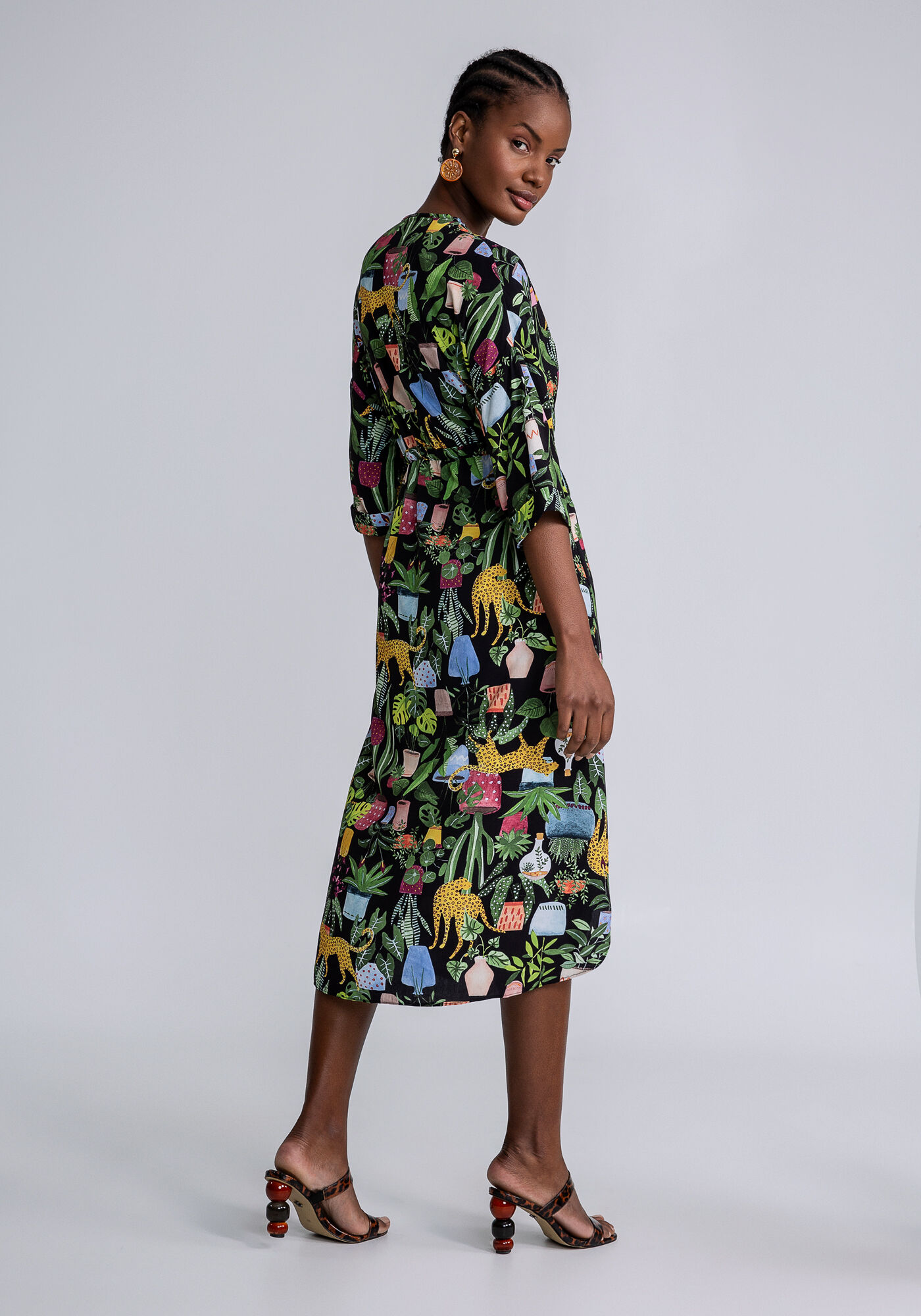 Vestido Midi Sa&iacute;da de Praia Estampa, INSTINTO, large.