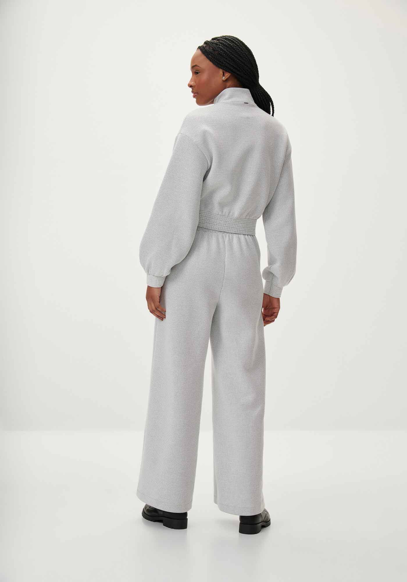 Blus&atilde;o em Moletom Texturizado com Z&iacute;per Gola, , large.