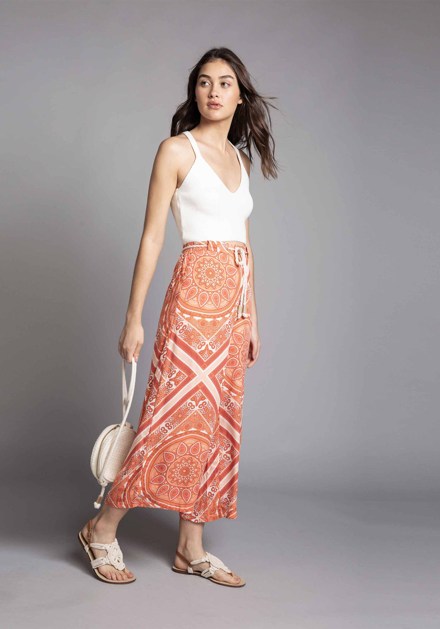 Calça pantacourt lezalez top
