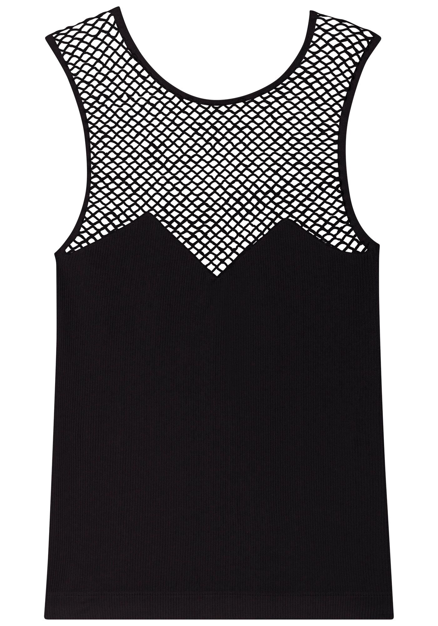 Blusa Sem Mangas De Malha Seamless Com Recortes Em Tela Move, , large.