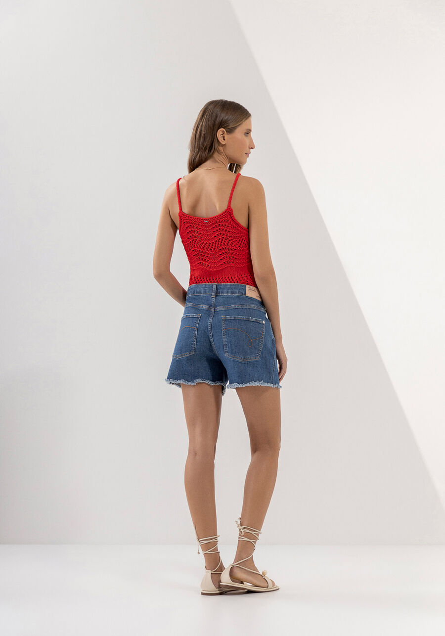 Shorts Jeans Boyfriend Sustentável, JEANS. Shorts Jeans Boyfriend Sustentável, JEANS, large.