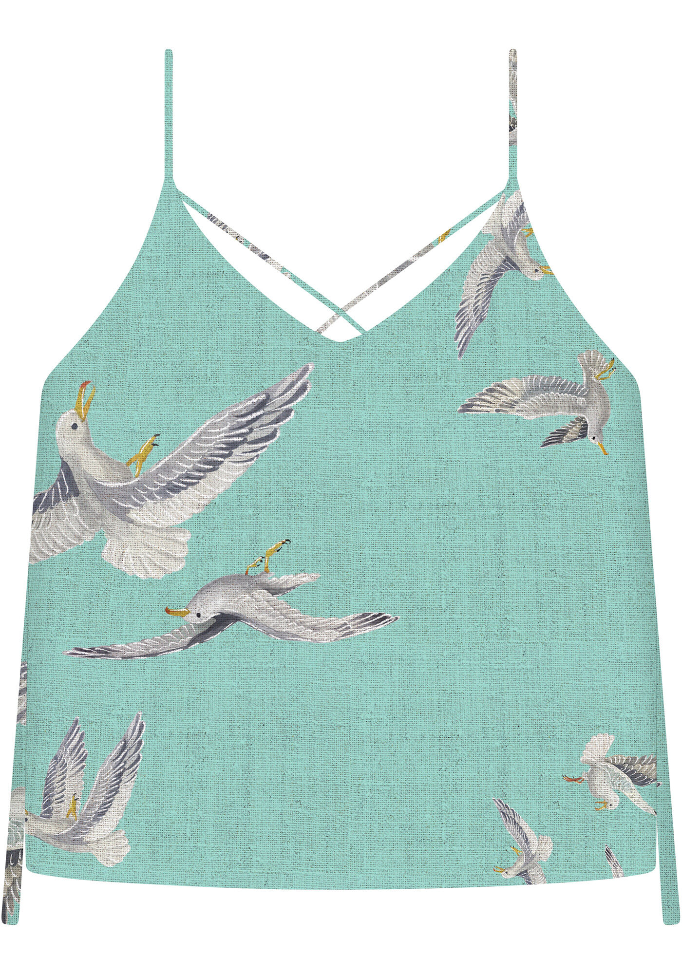 Blusa com Al&ccedil;as Estampa Guacamayo, , large.