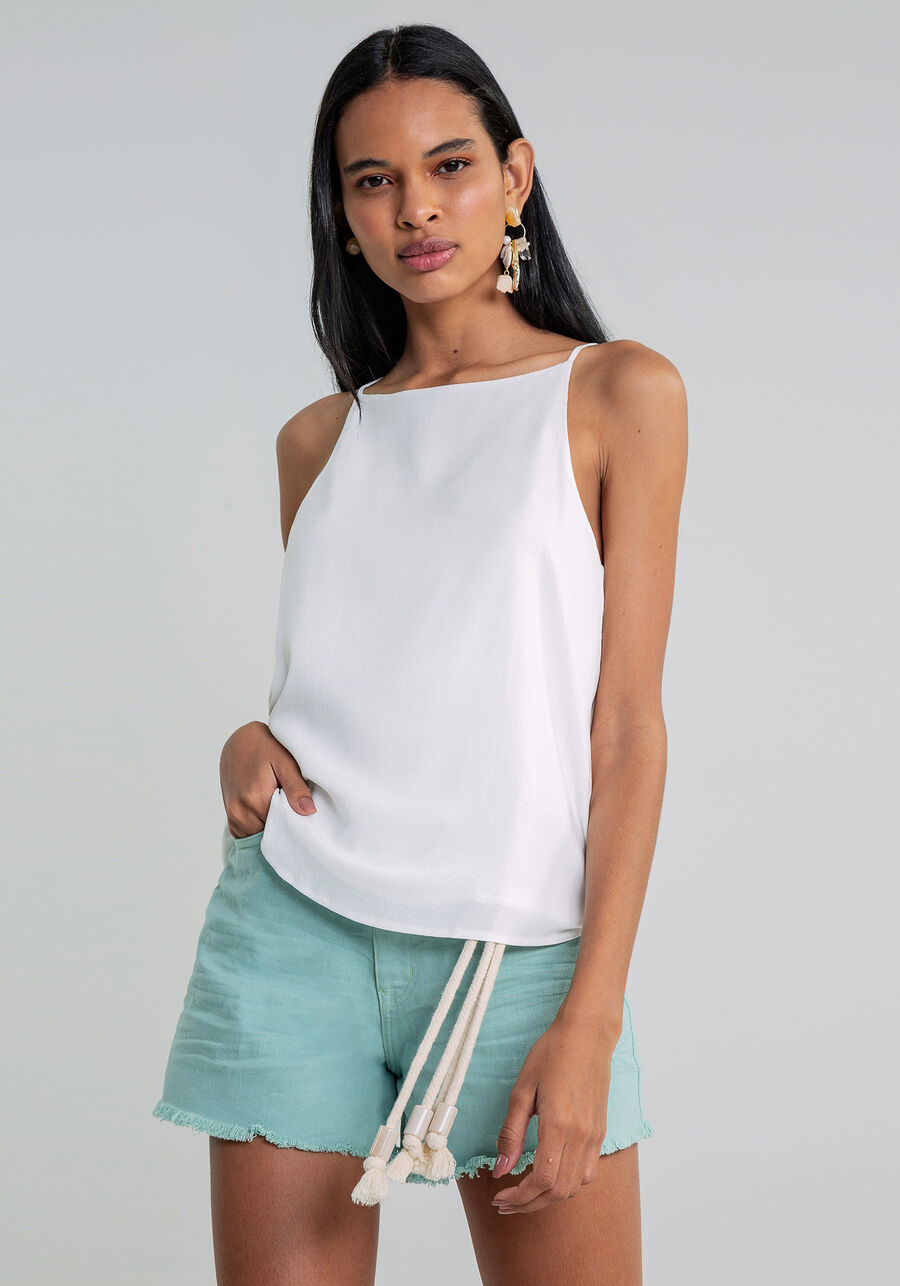Blusa com Alças Cava Americana, . Blusa com Alças Cava Americana, , large.