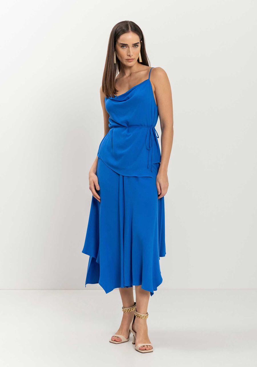 Blusa De Alças Com Decote Degagê E Amarração Lateral, . Blusa De Alças Com Decote Degagê E Amarração Lateral, , large.