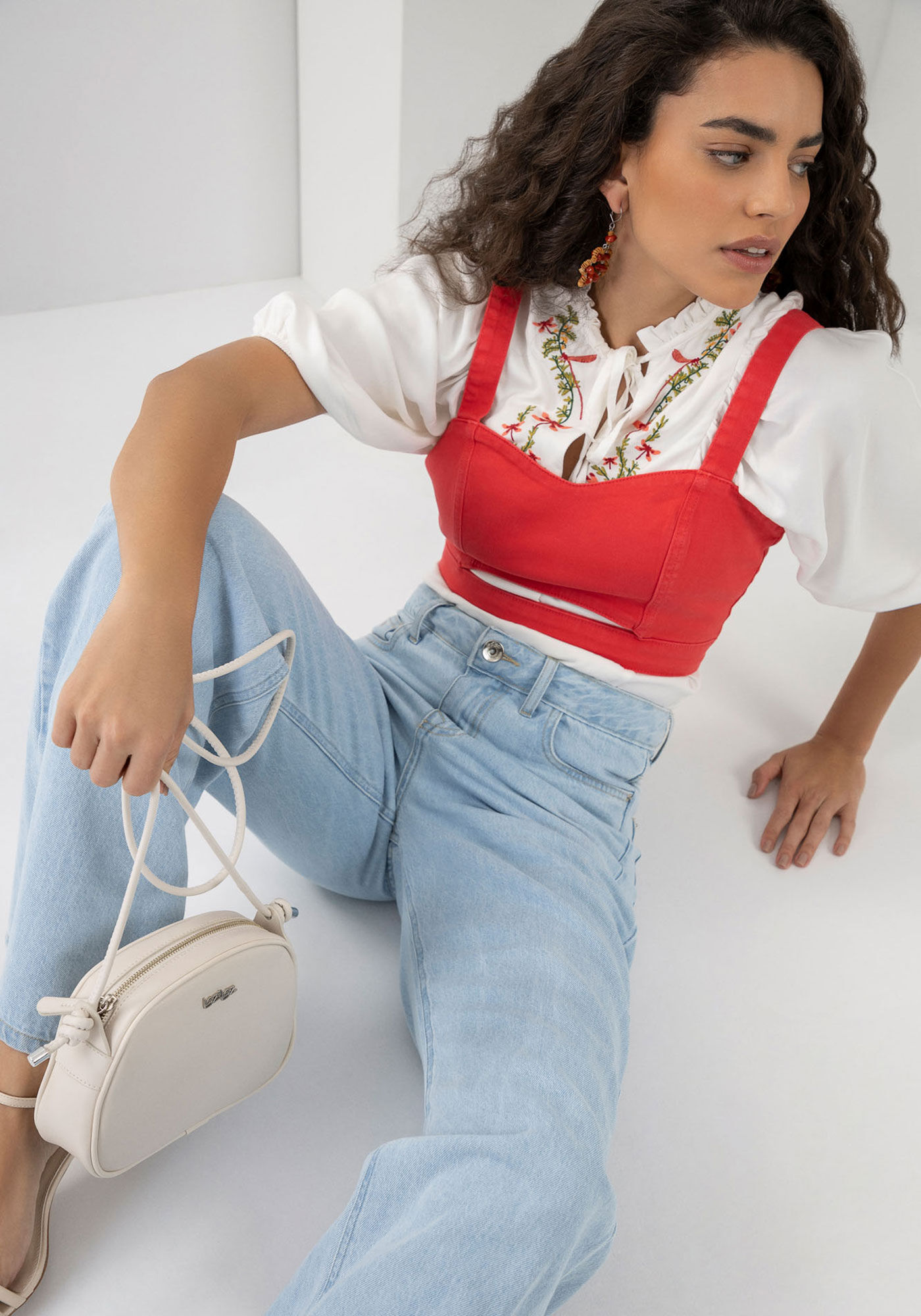 Cal&ccedil;a Jeans Wide Leg com Cintura Super Alta, , large.