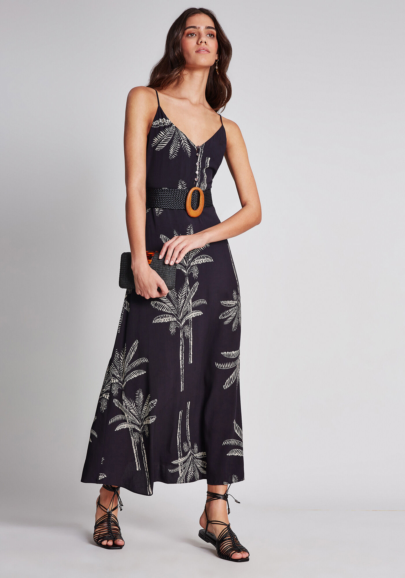 Vestido com Al&ccedil;as M&iacute;di Estampa, , large.