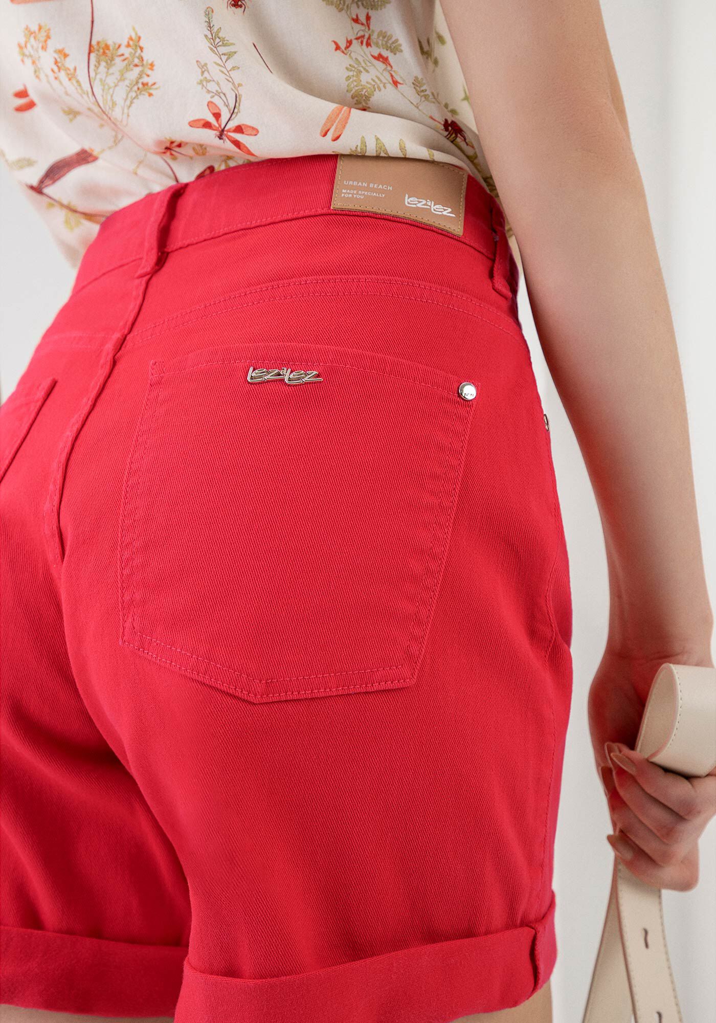 Bermuda Sarja Boyfriend com Elasticidade, , large.