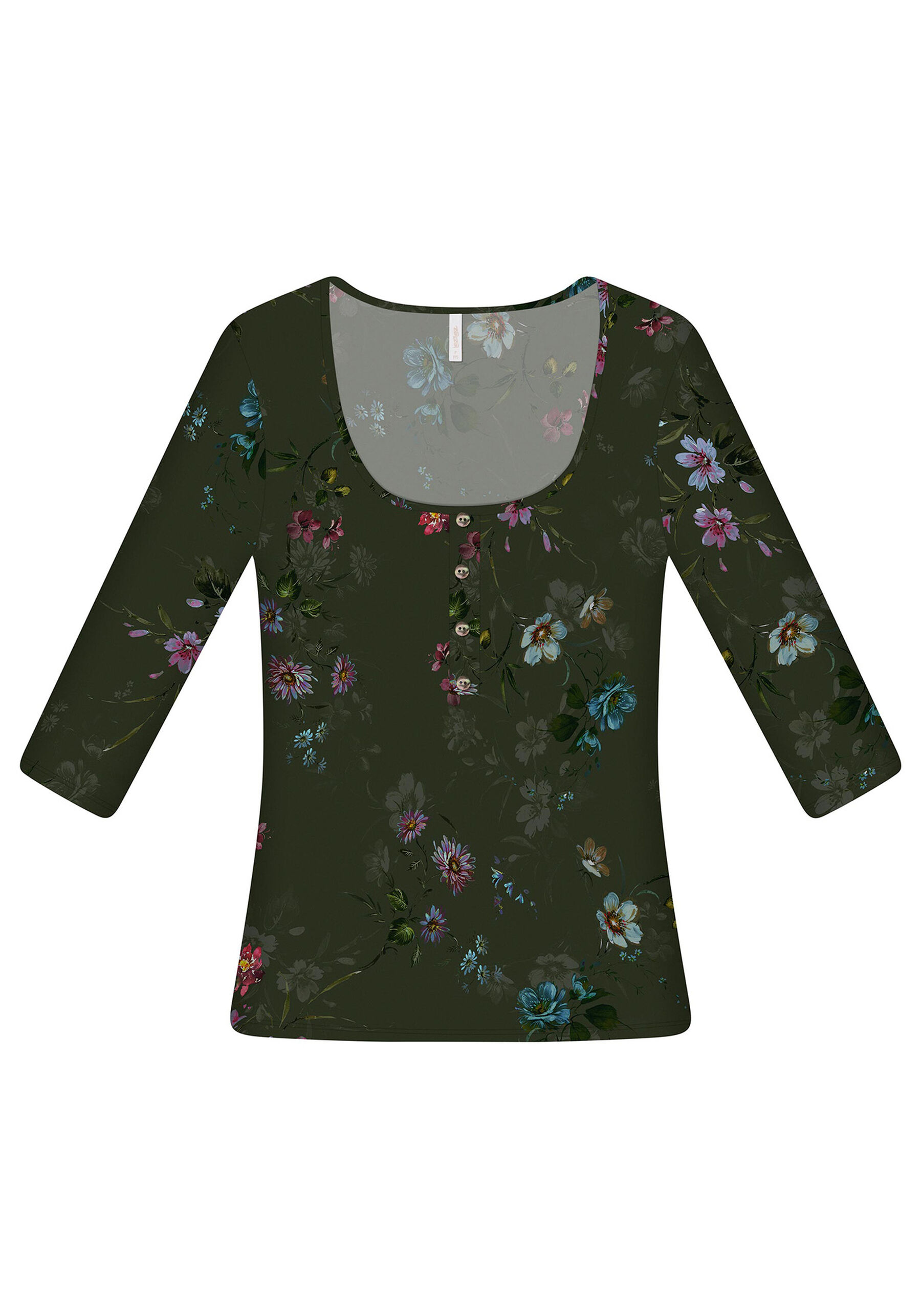 Blusa Mangas 3/4 Estampada, . Blusa Mangas 3/4 Estampada, , large.