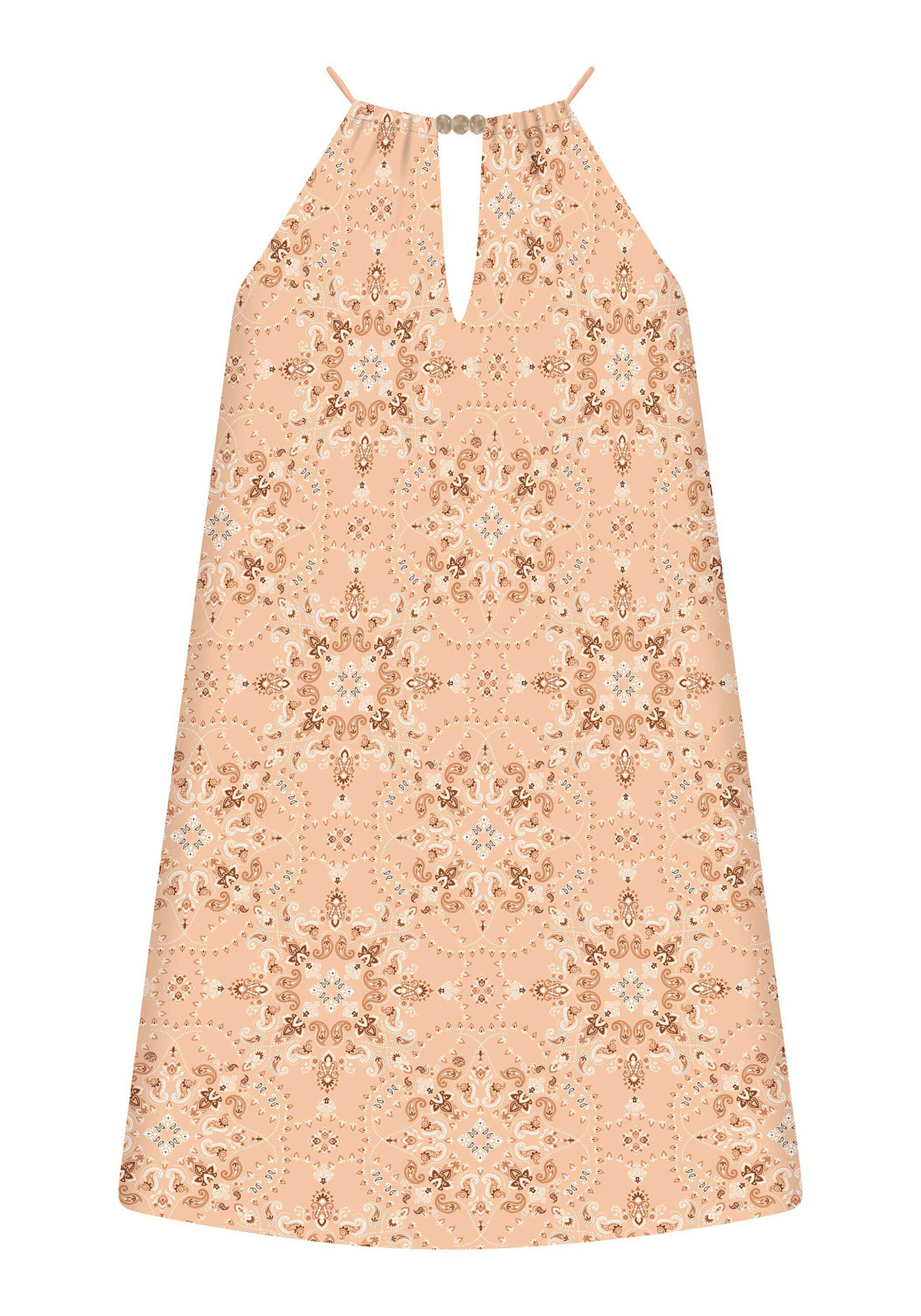 Vestido Amarração Estampa, BALLINA. Vestido Amarração Estampa, BALLINA, large.