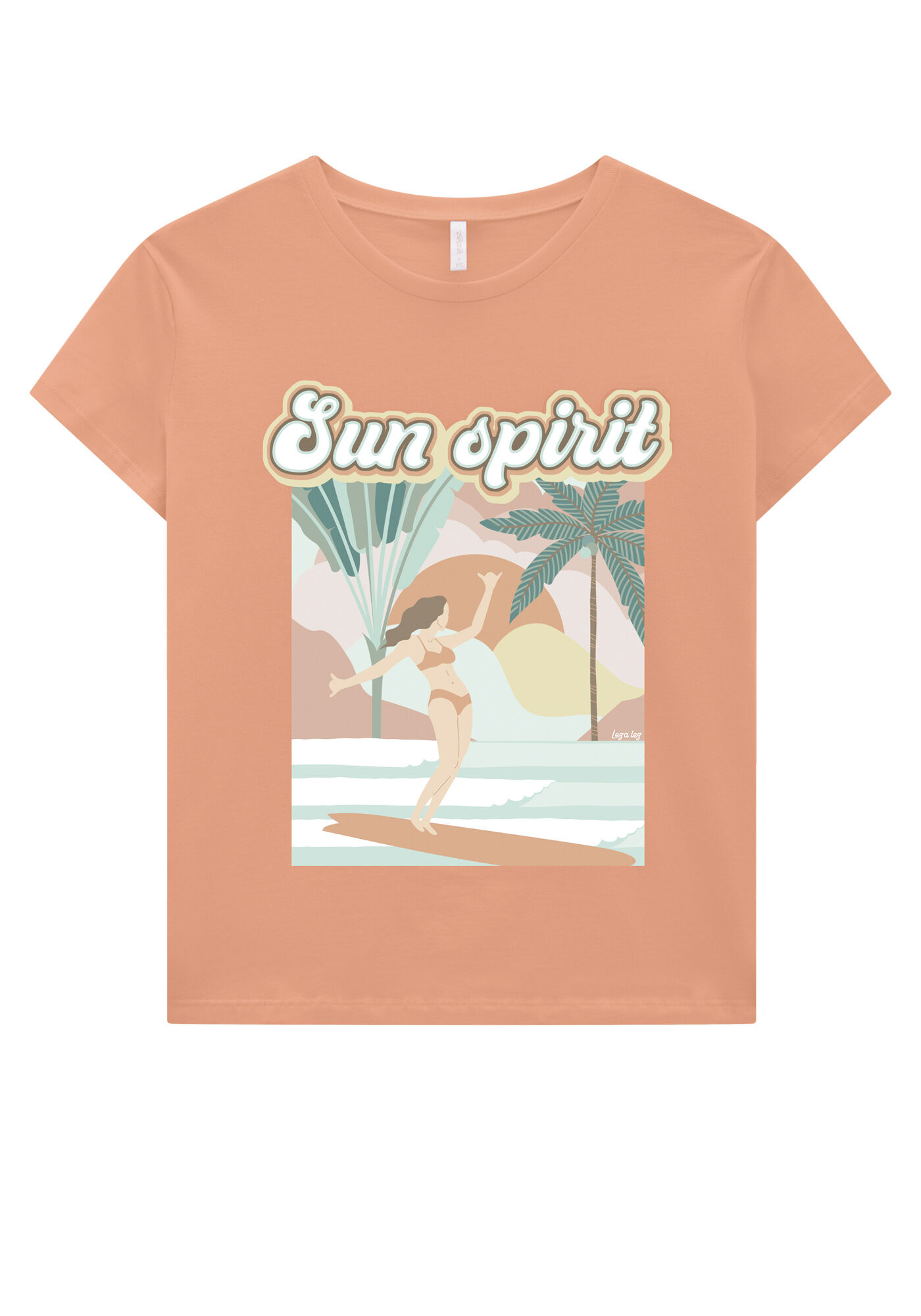 T-shirt em Malha com Estampa Sun Spirit, , large.